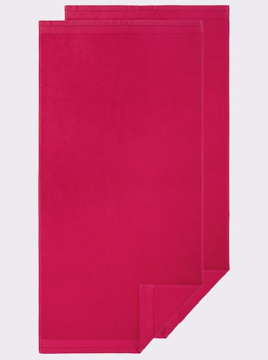 wäschepur Handtuch in Walkfrottier-Qualität - pink