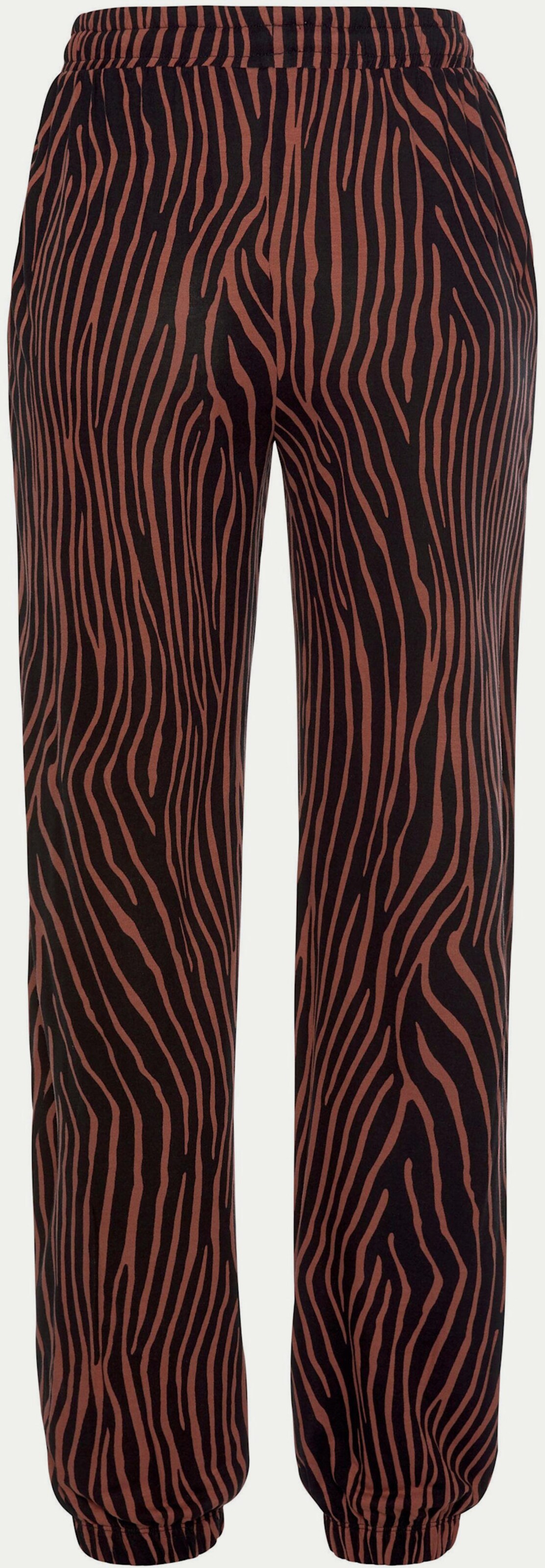 LASCANA Strandhose - schwarz-terra-bedruckt