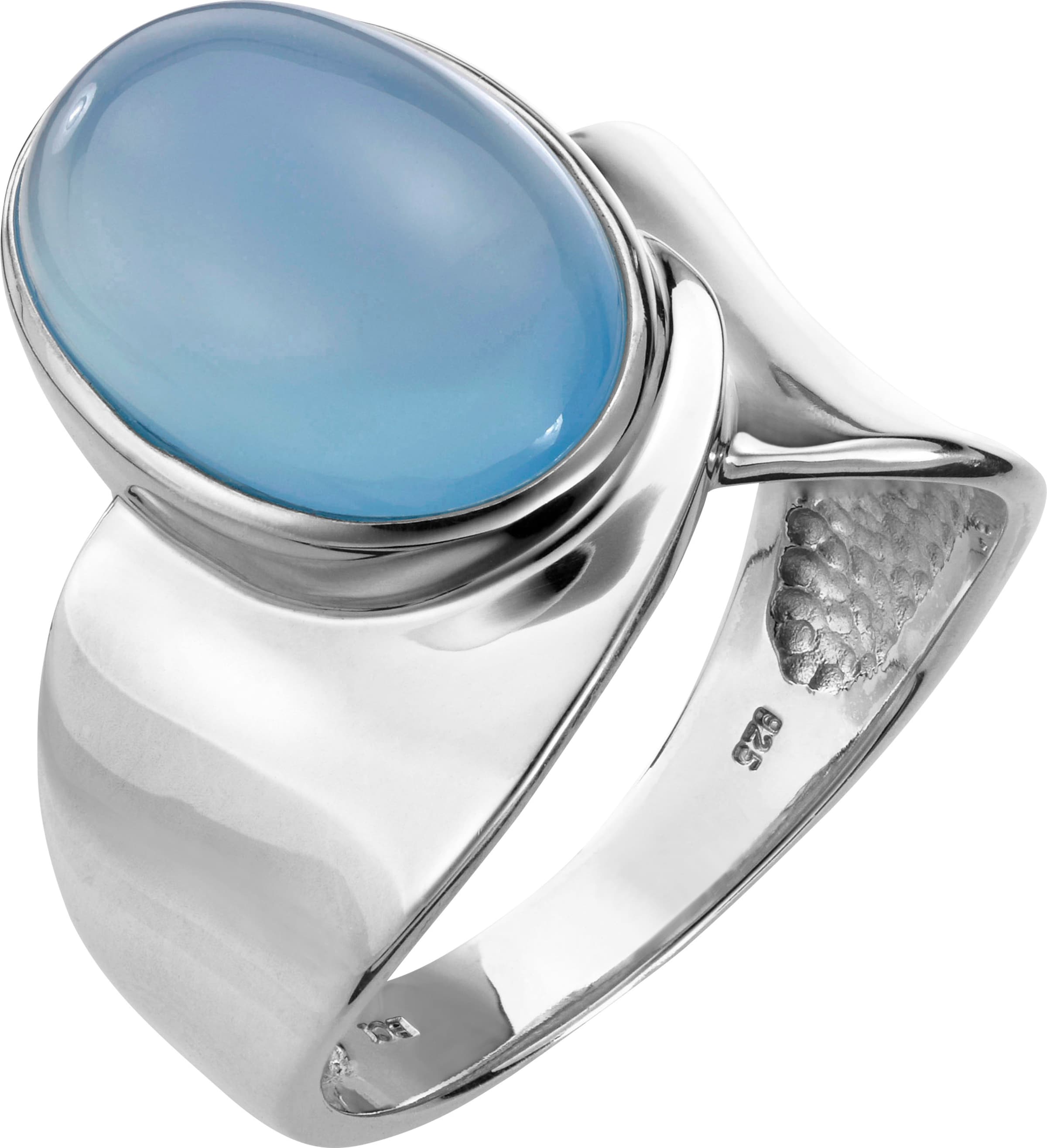 in 925er günstig Kaufen-Ring in hellblau von heine. Ring in hellblau von heine <![CDATA[Ring in frischer Optik mit einem modischen, ovalen Schmuckstein (Ø je ca. 15x10 mm). Aus 925er Silber.]]>. 