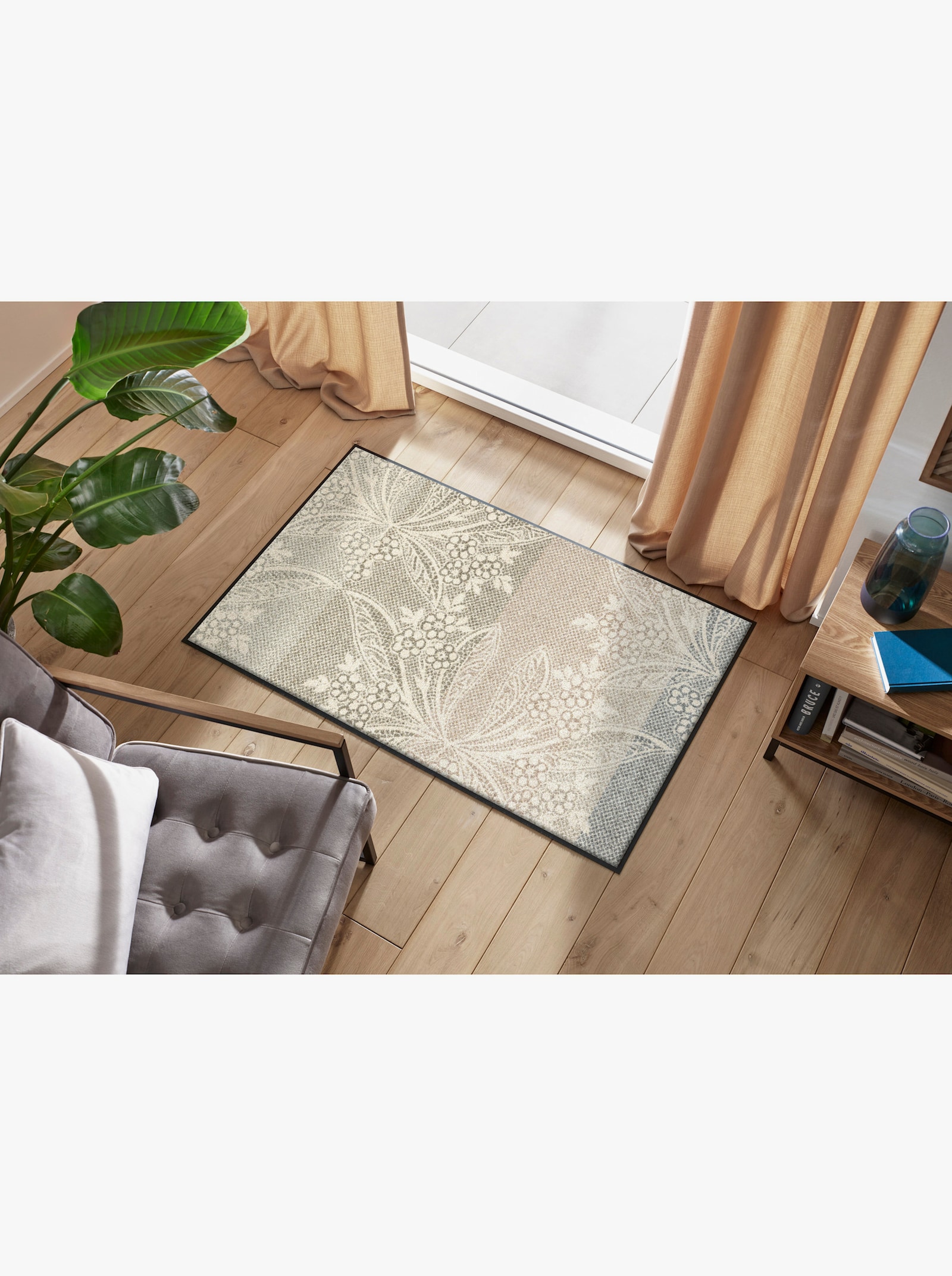 wash+dry by Kleen-Tex Fußmatte - taupe-ecru-gemustert