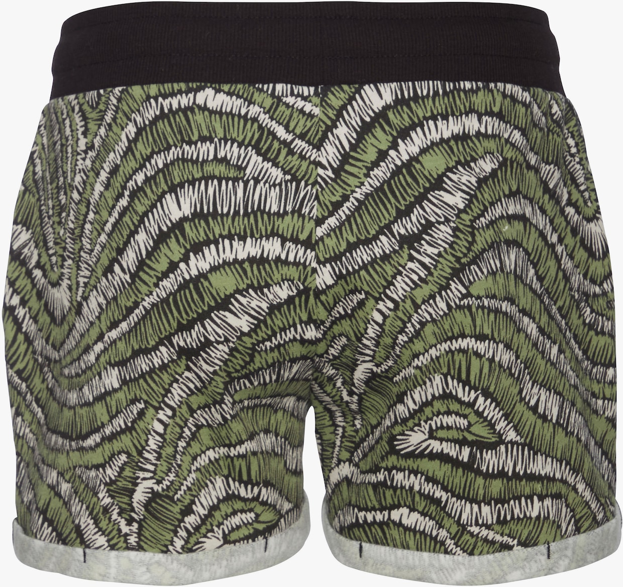 LASCANA Relaxshorts - zwart gedessineerd