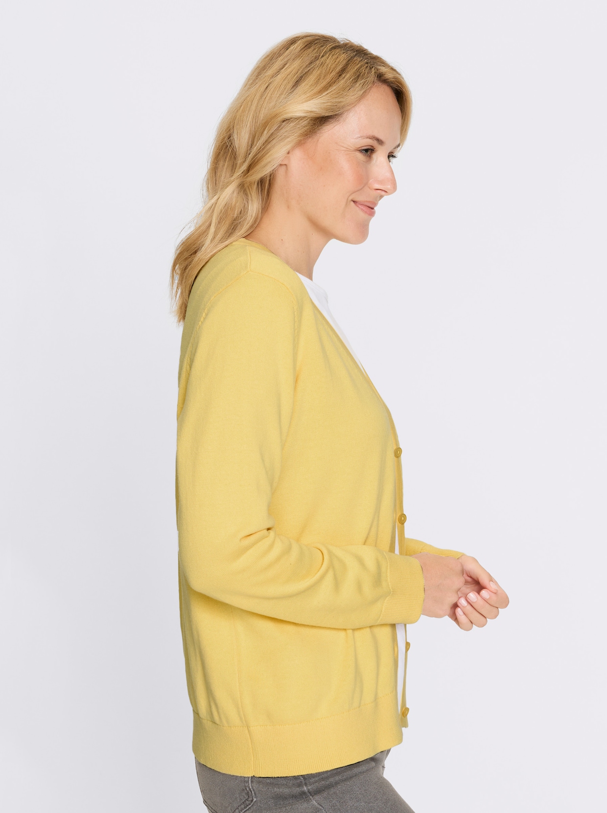 Cardigan - zitrone