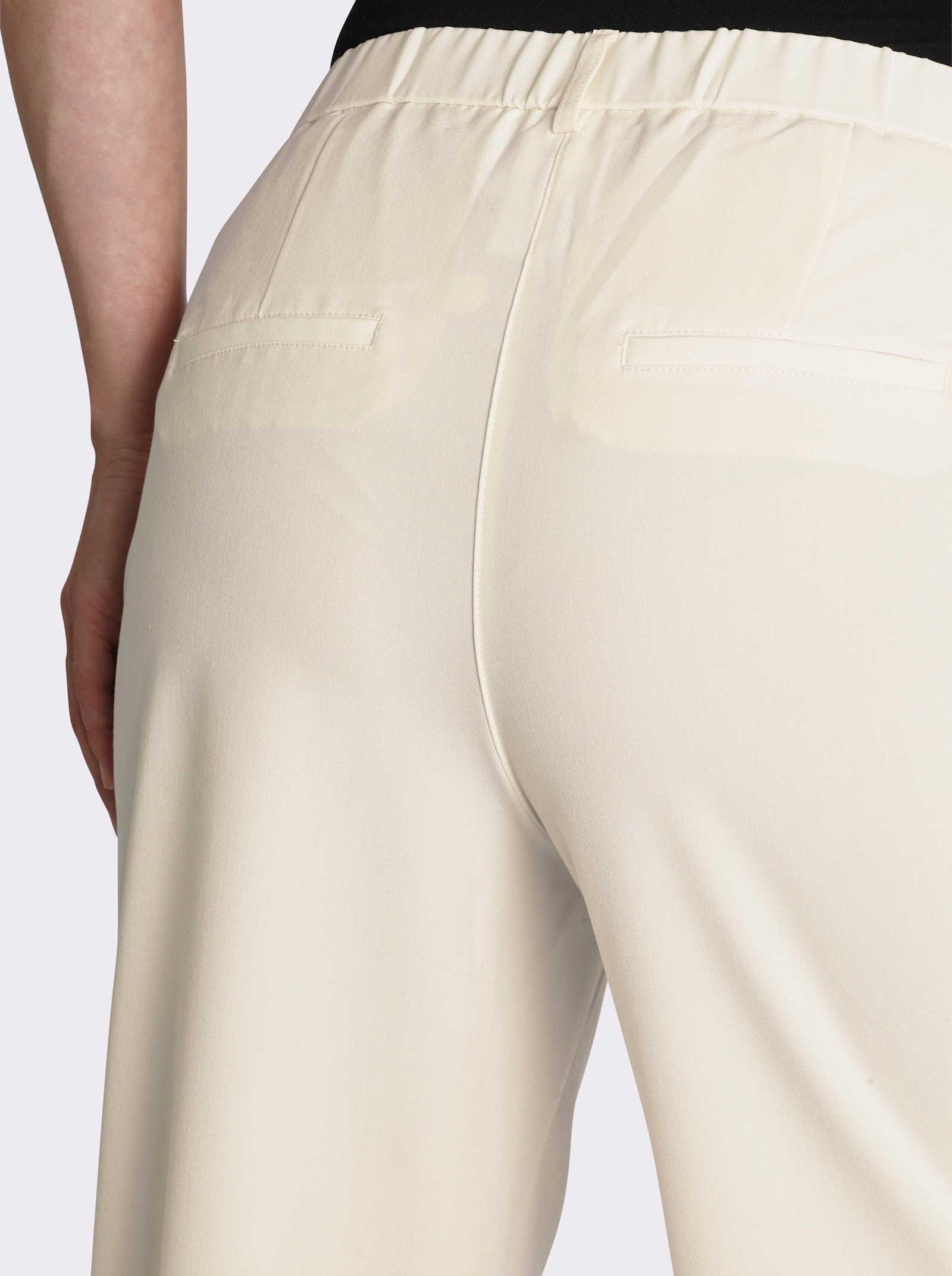 Marlene-Hose mit rückwärtigem Dehnbund - champagner