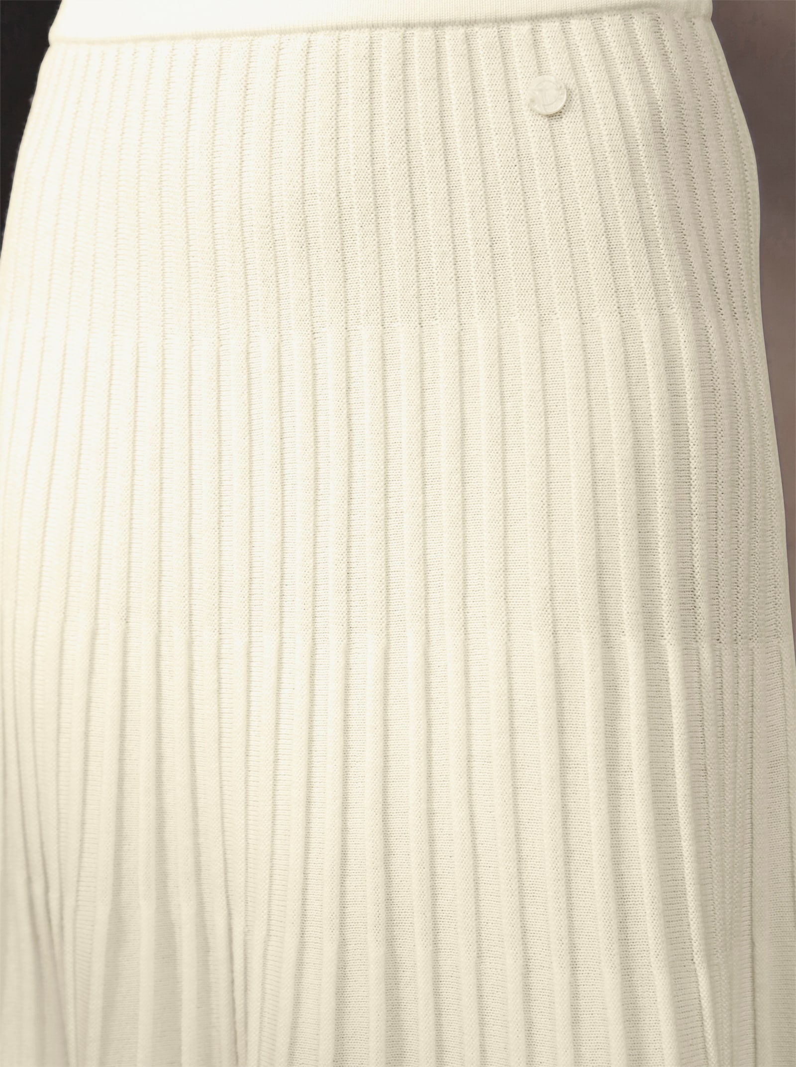 CREATION L PREMIUM Strickrock aus reiner Merino-Wolle - ecru