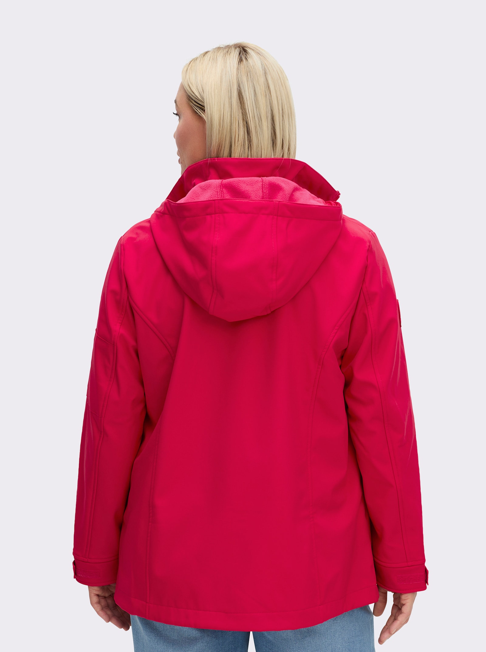 Softshelljacke mit Fleece-Futter - rot