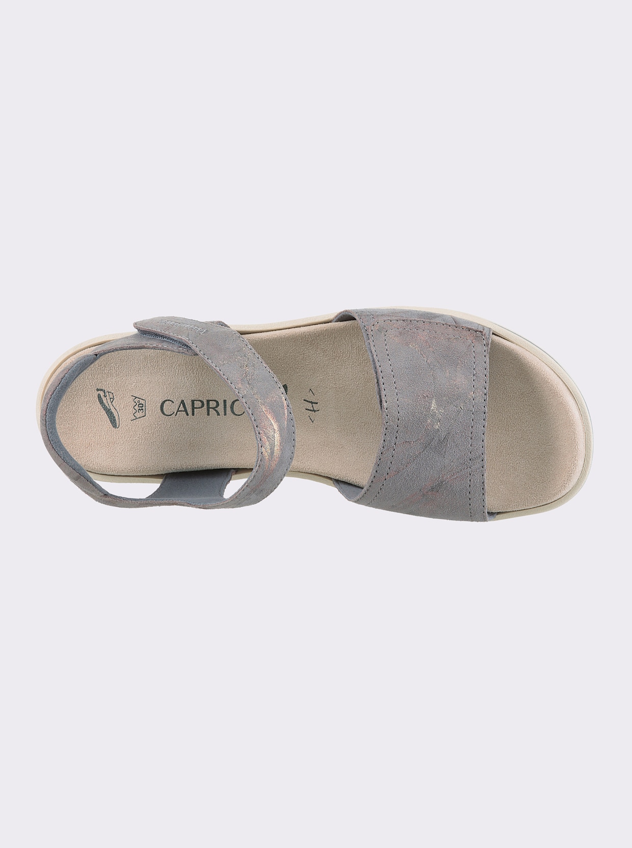 Caprice Sandalette - eisblau-gemustert