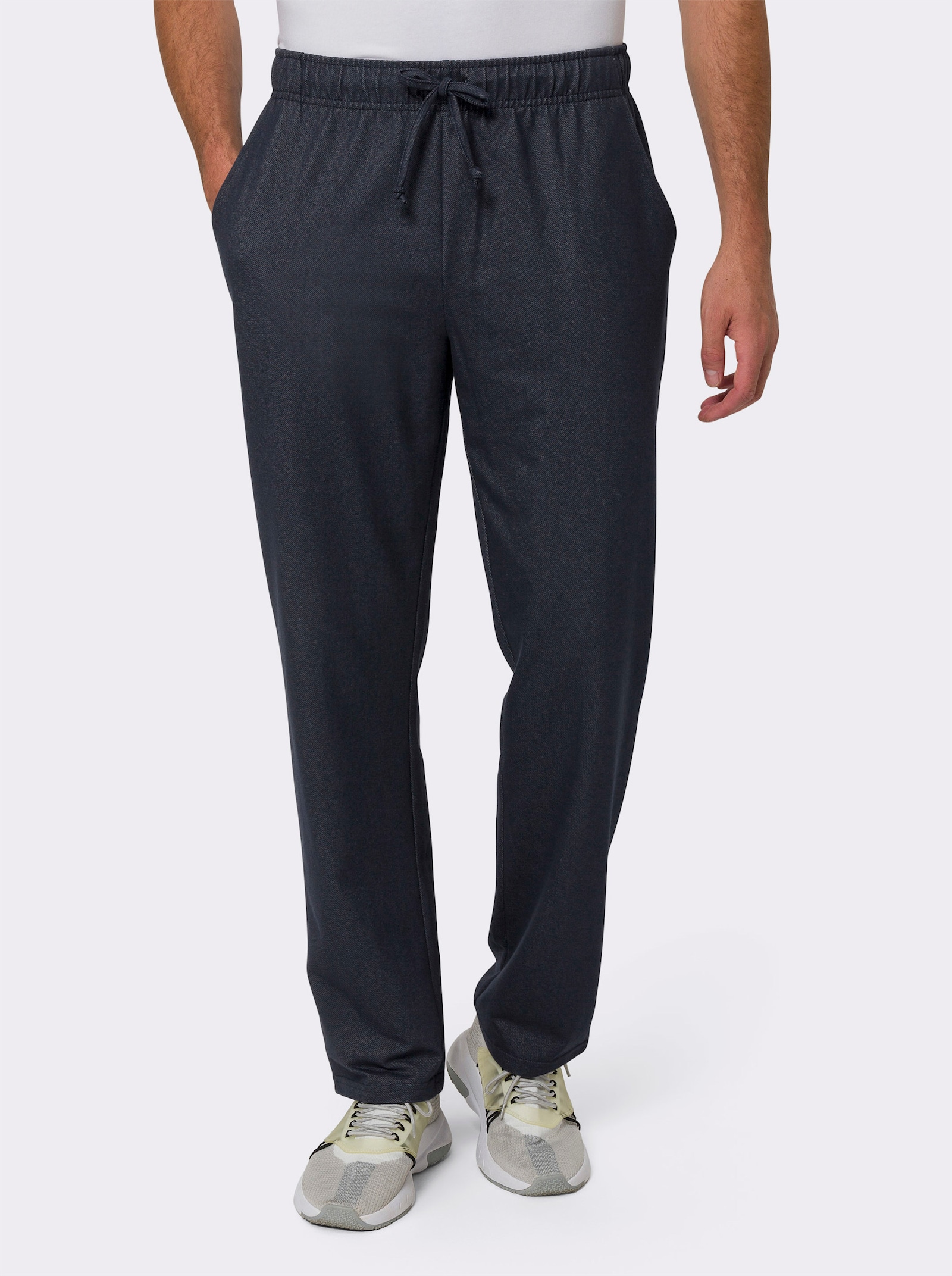 Vrijetijdsbroek in denimlook - jeansblauw