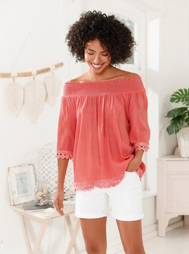 heine Blouse - koraal