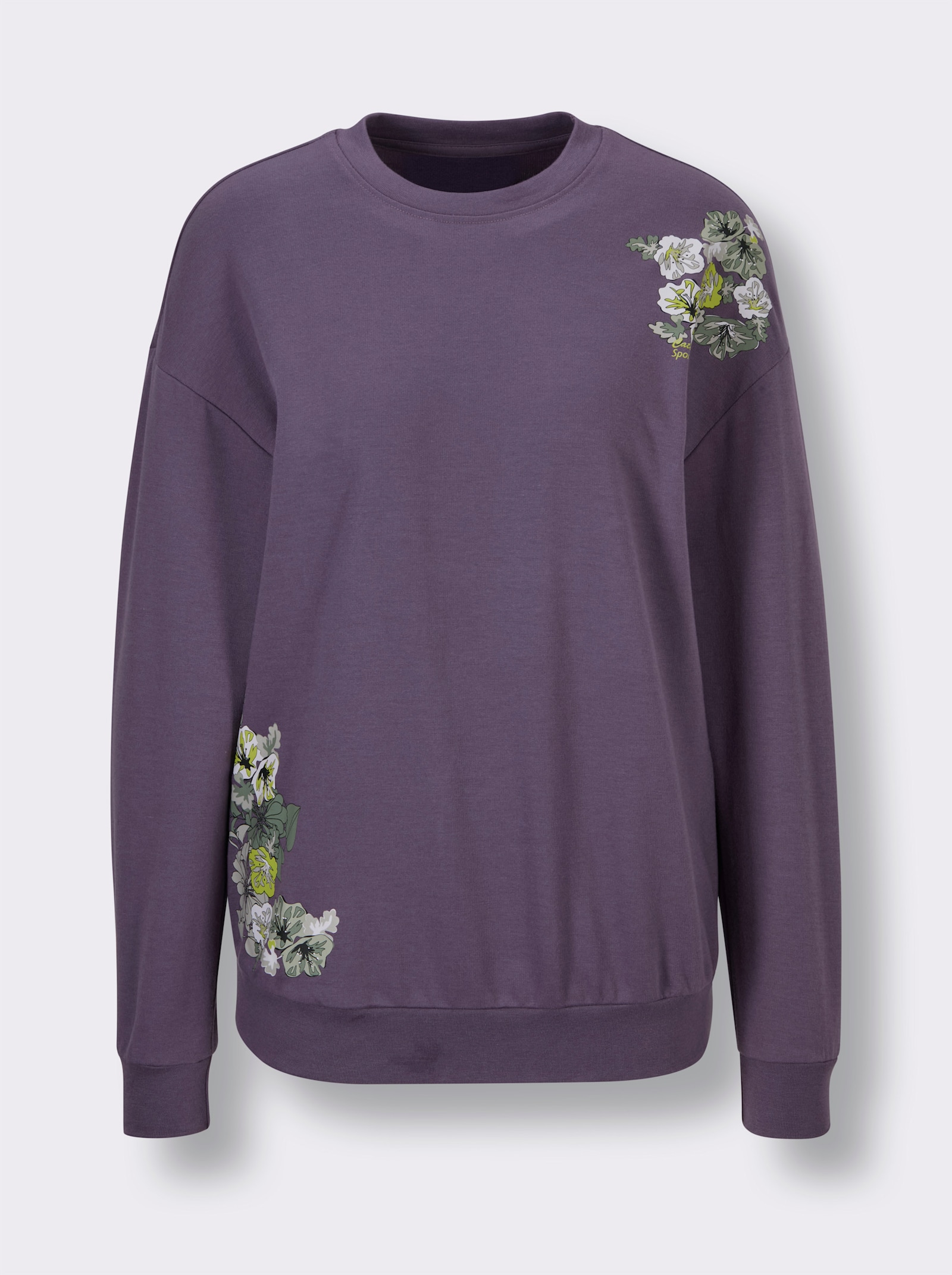 Catamaran Sports Sweatshirt mit platziertem Blumendruck - feige