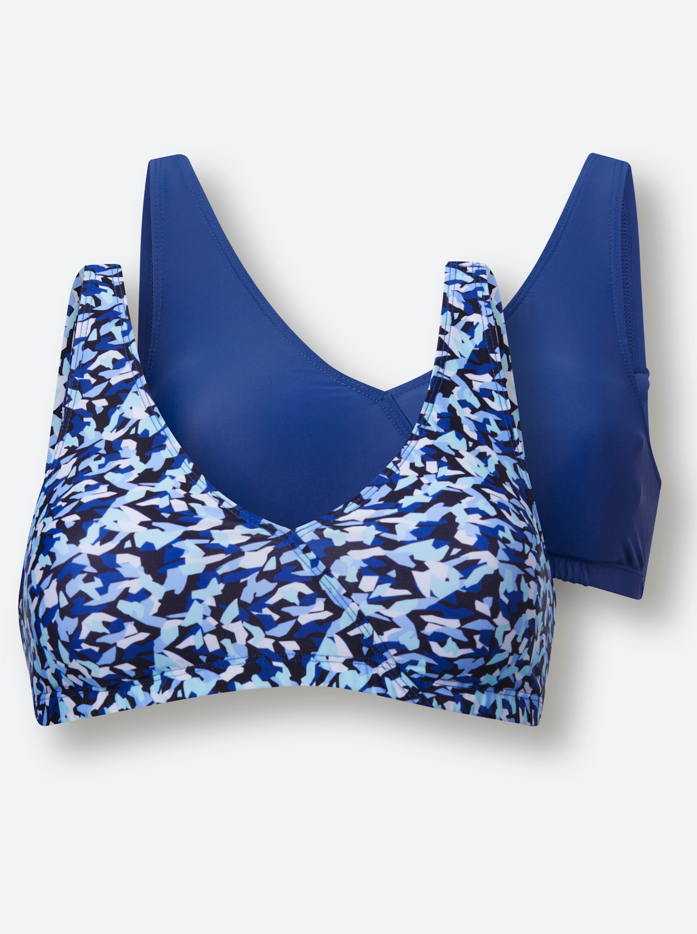 Witt Weiden Damen Bikini Oberteil royalblau royalblau gemustert  - Onlineshop Witt Weiden