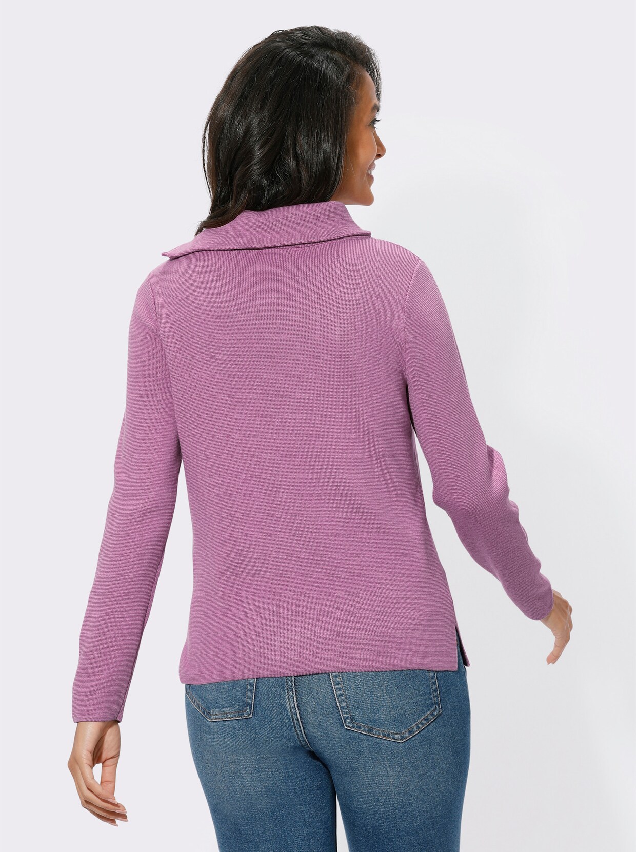 Pullover met lange mouwen - orchidee