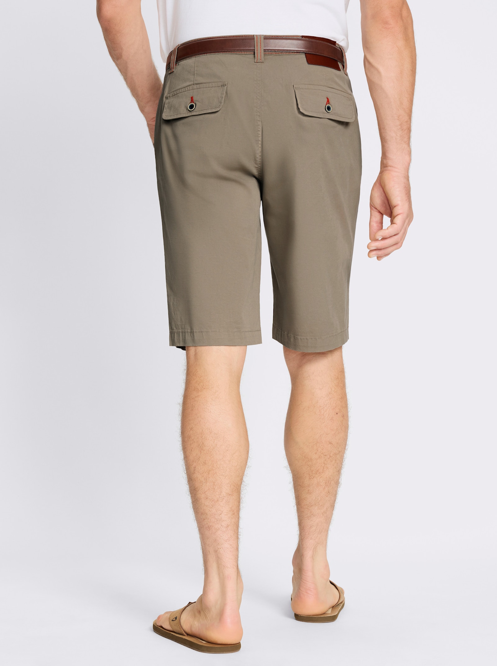 Marco Donati Bermudas mit Patten-Gesäßtaschen - schlamm