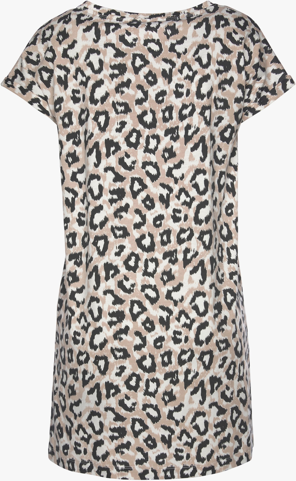 LASCANA Chemise de nuit - écru-nougat-noir