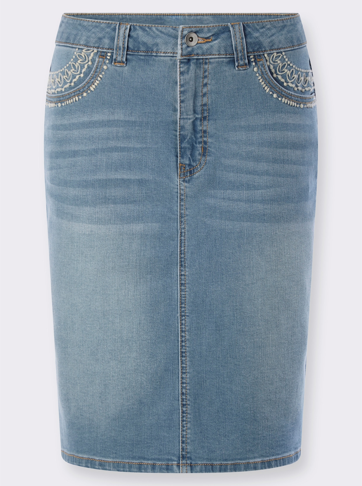 heine Jeansrock - blue-bleached