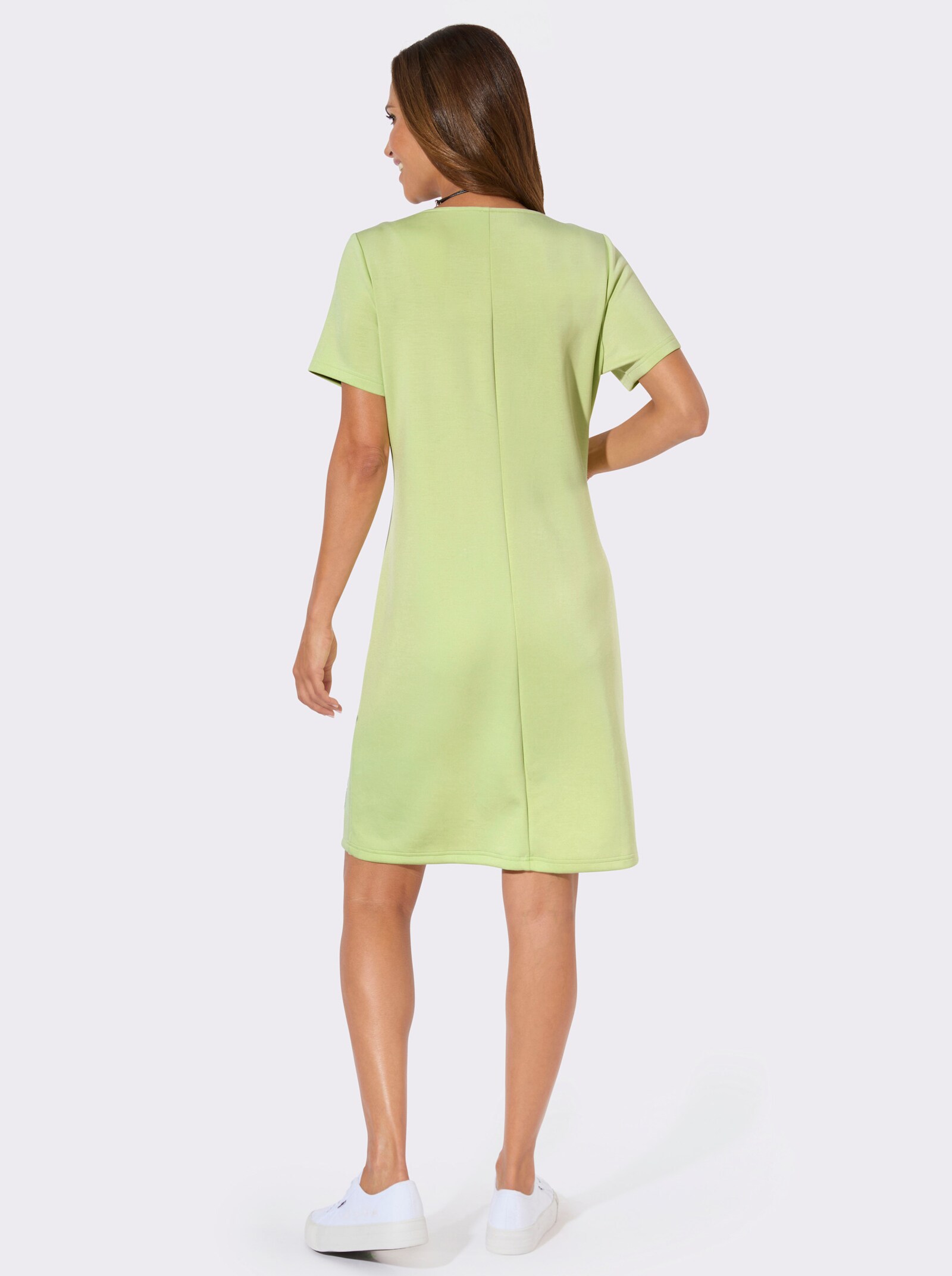 Sweatkleid mit Taschen - pistazie