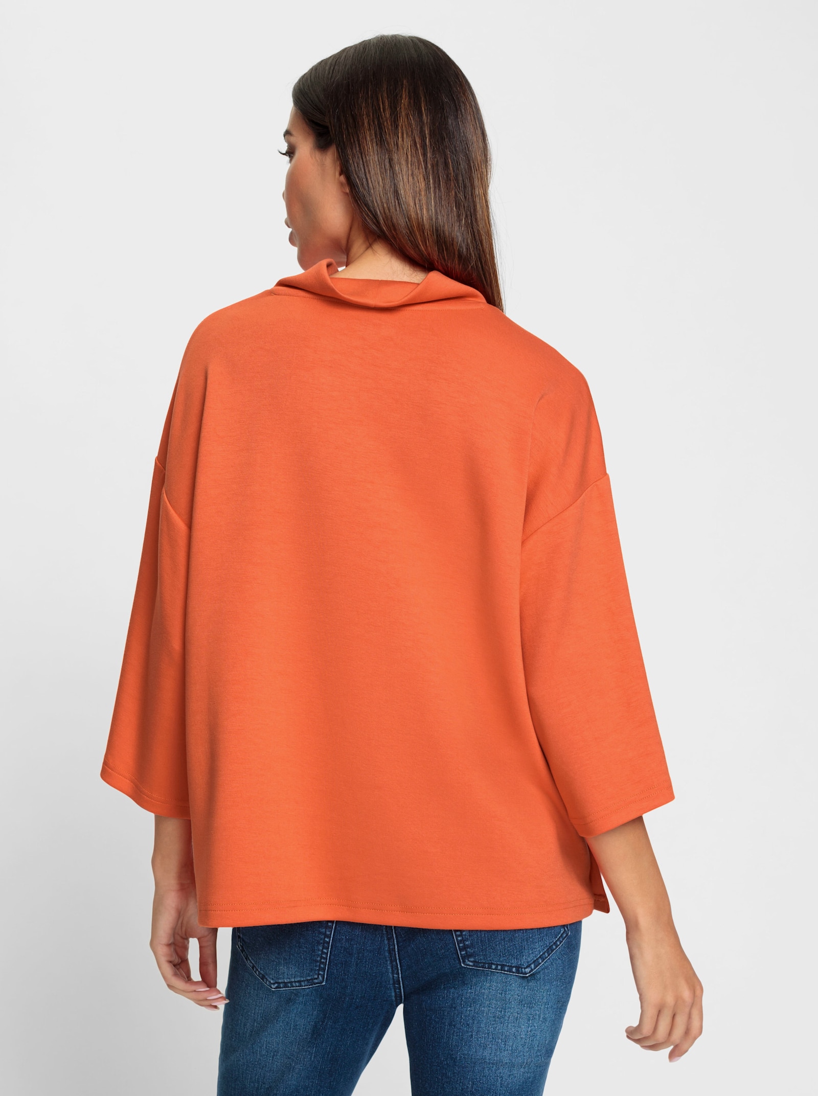heine Sweatshirt in oversized model - oranje