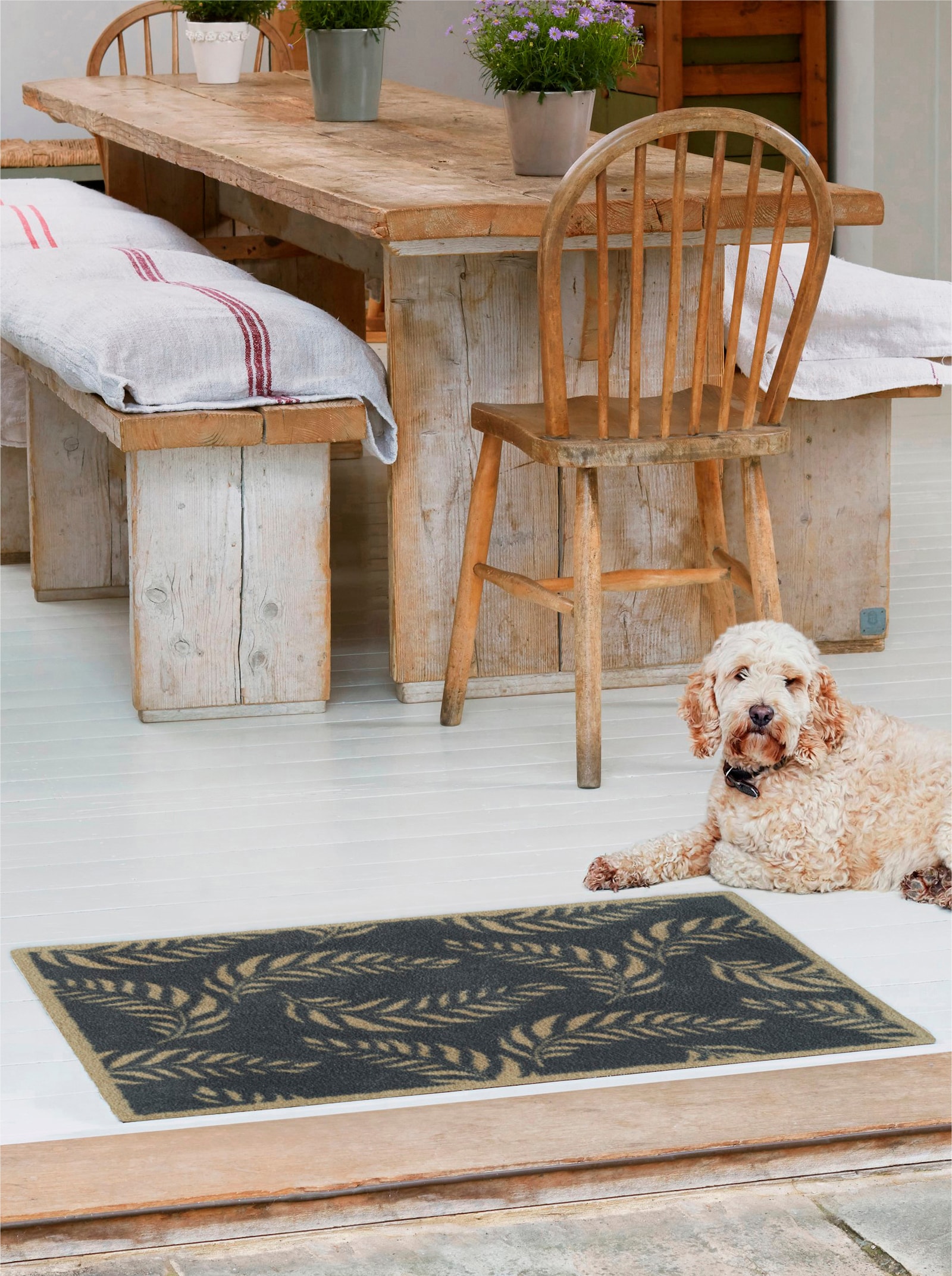 Turtle Mat Fußmatte - anthrazit-taupe