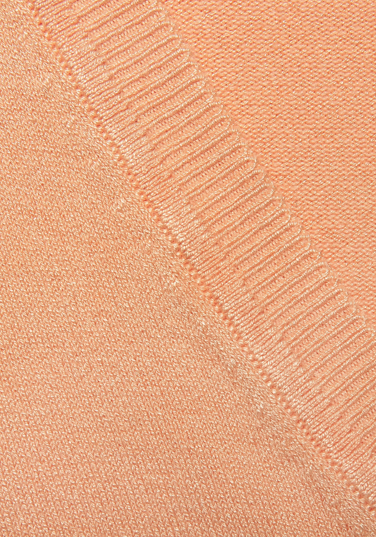 Vivance V-Ausschnitt-Pullover - pfirsich