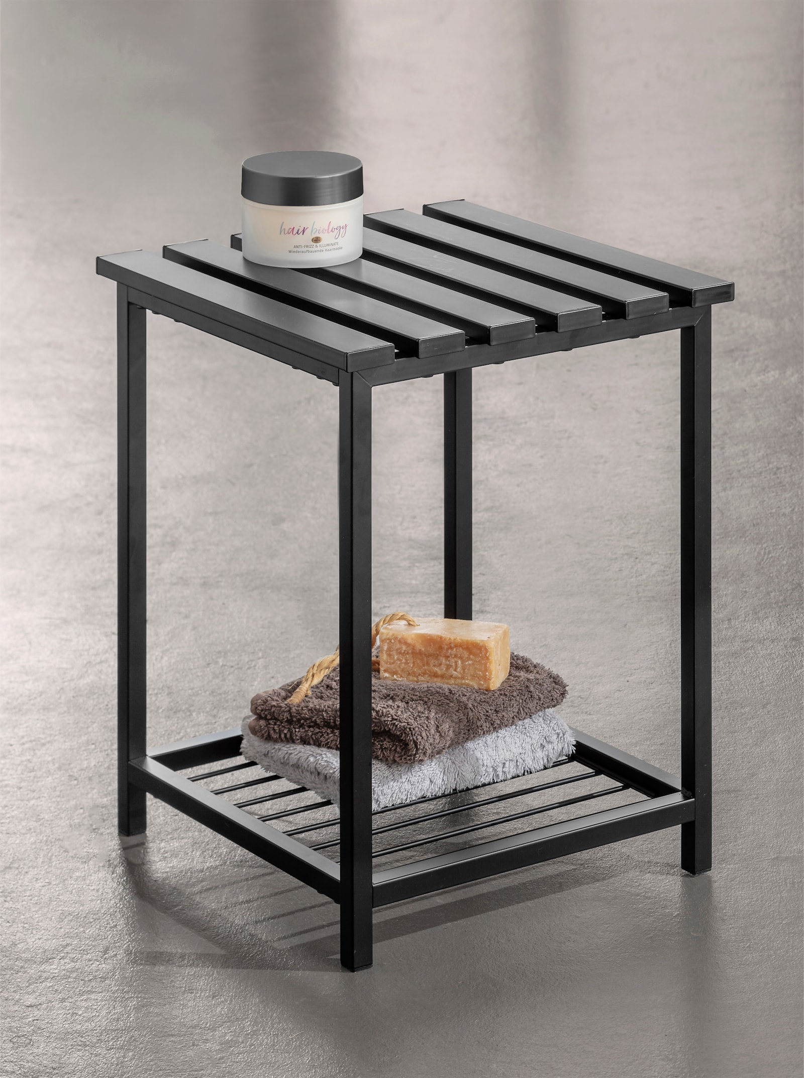 heine home Hocker - schwarz