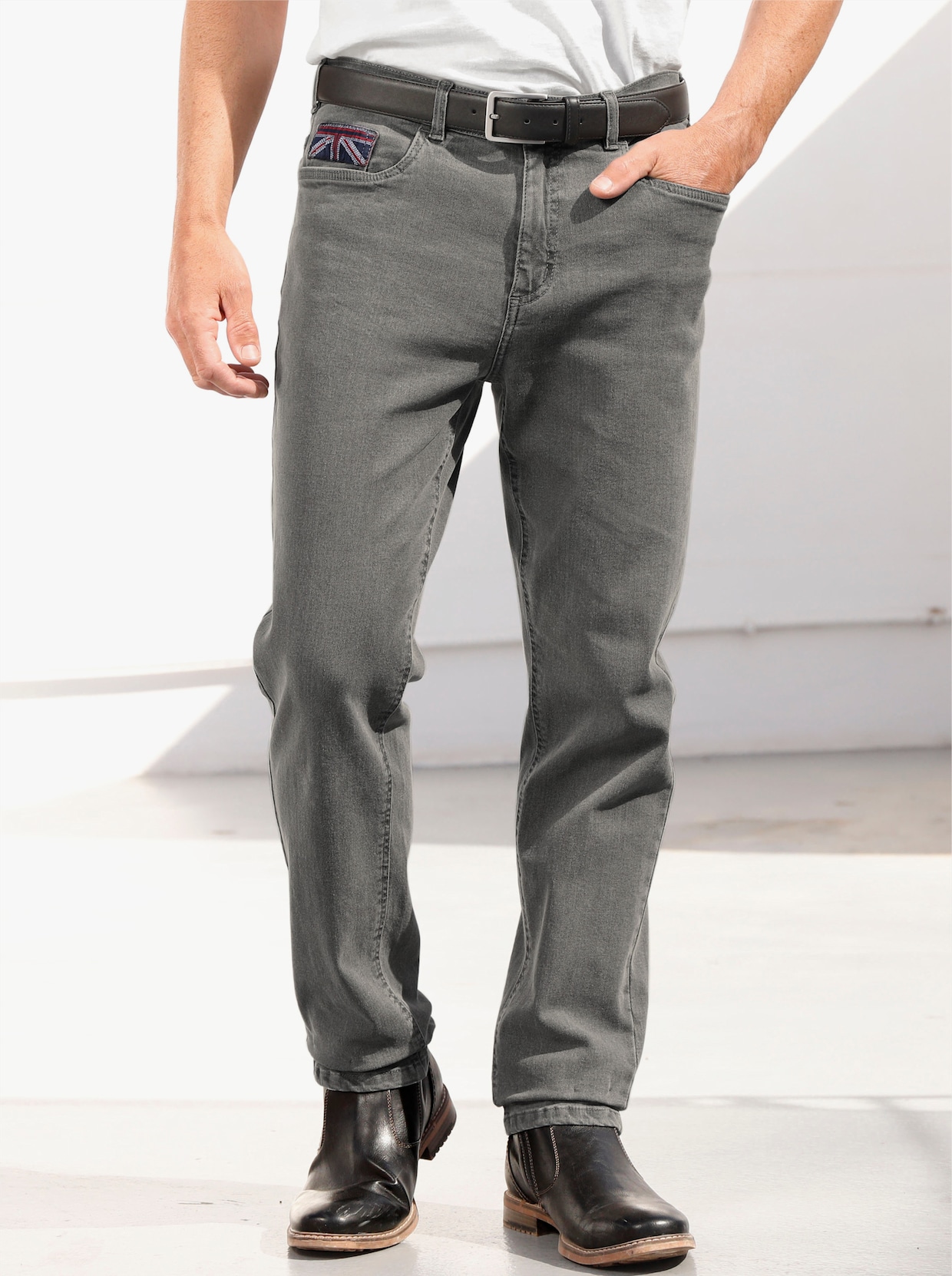 Marco Donati 5-pocketjeans - grey denim