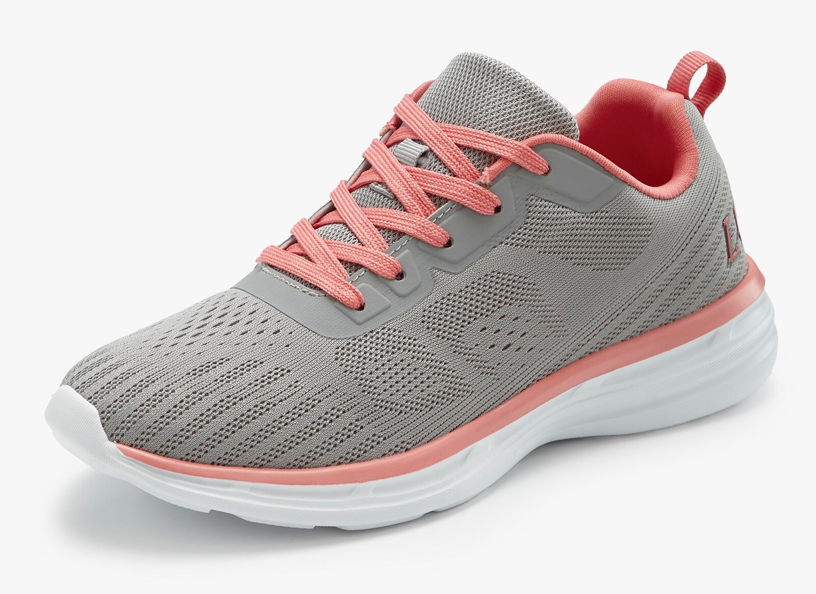 LASCANA Sneaker - grau/orange