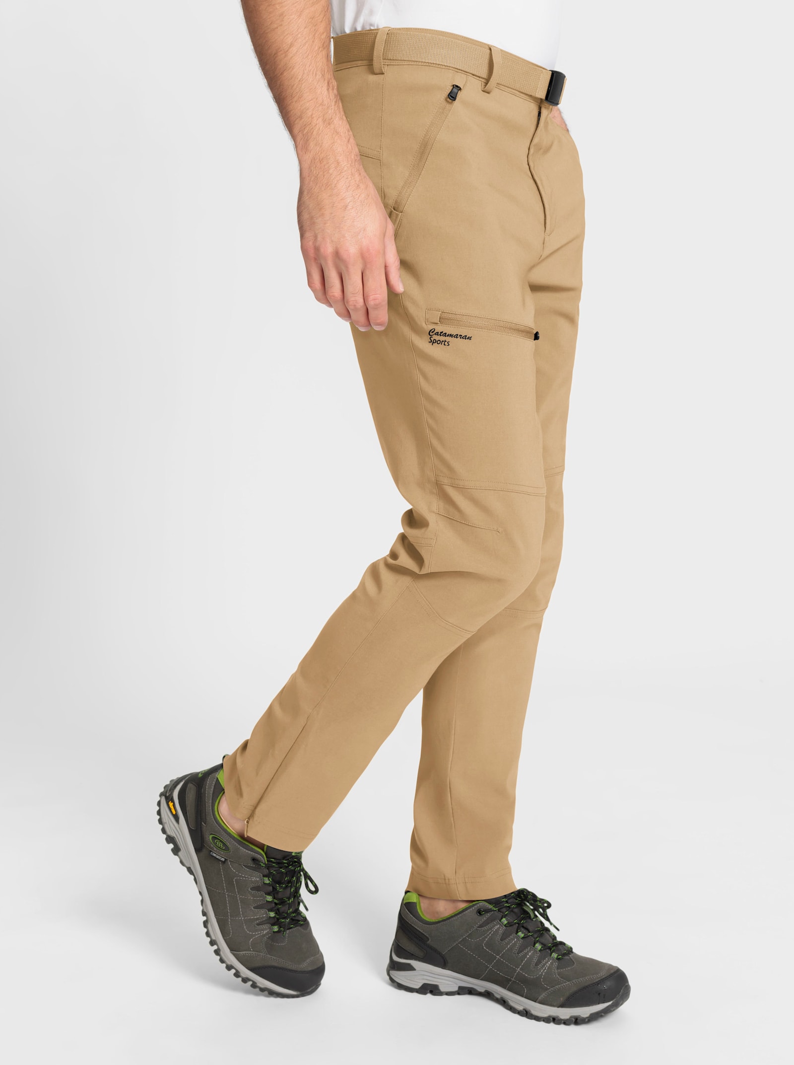 Catamaran Sports Trekkinghose inklusive Gürtel - camel