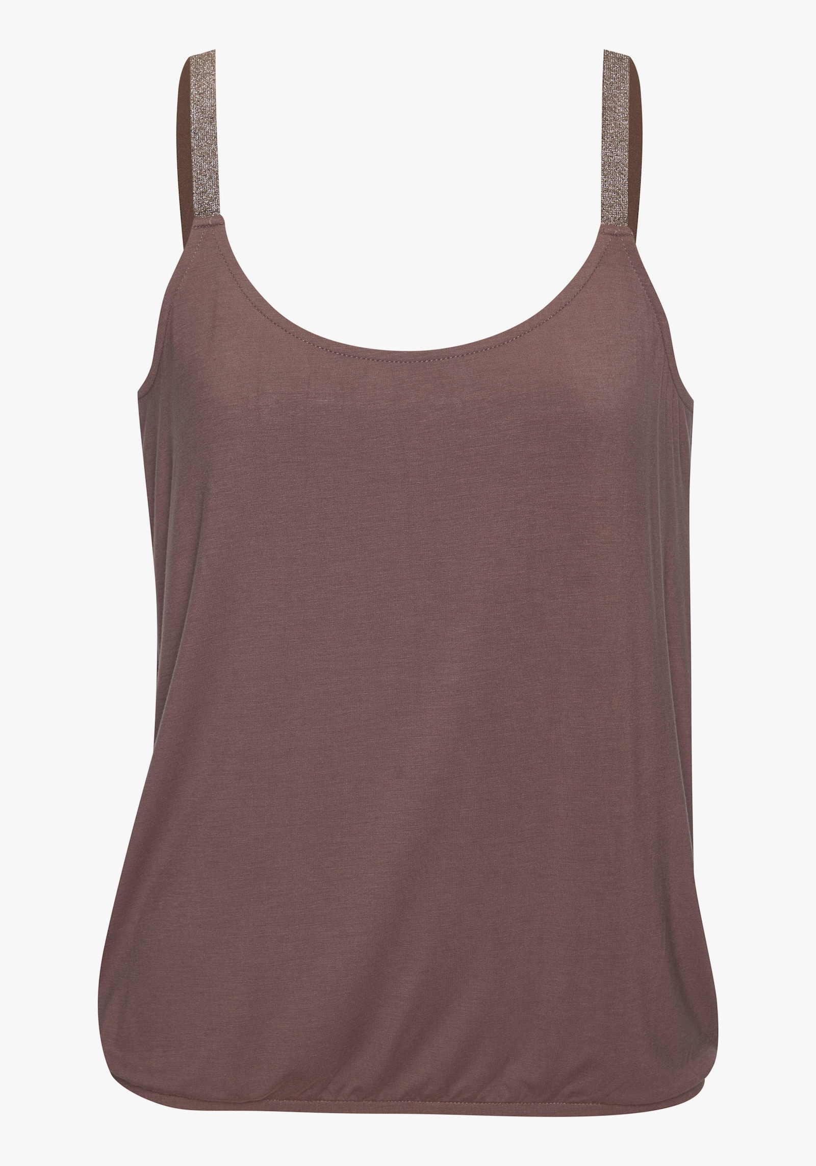 Vivance Trägertop - taupe, schwarz