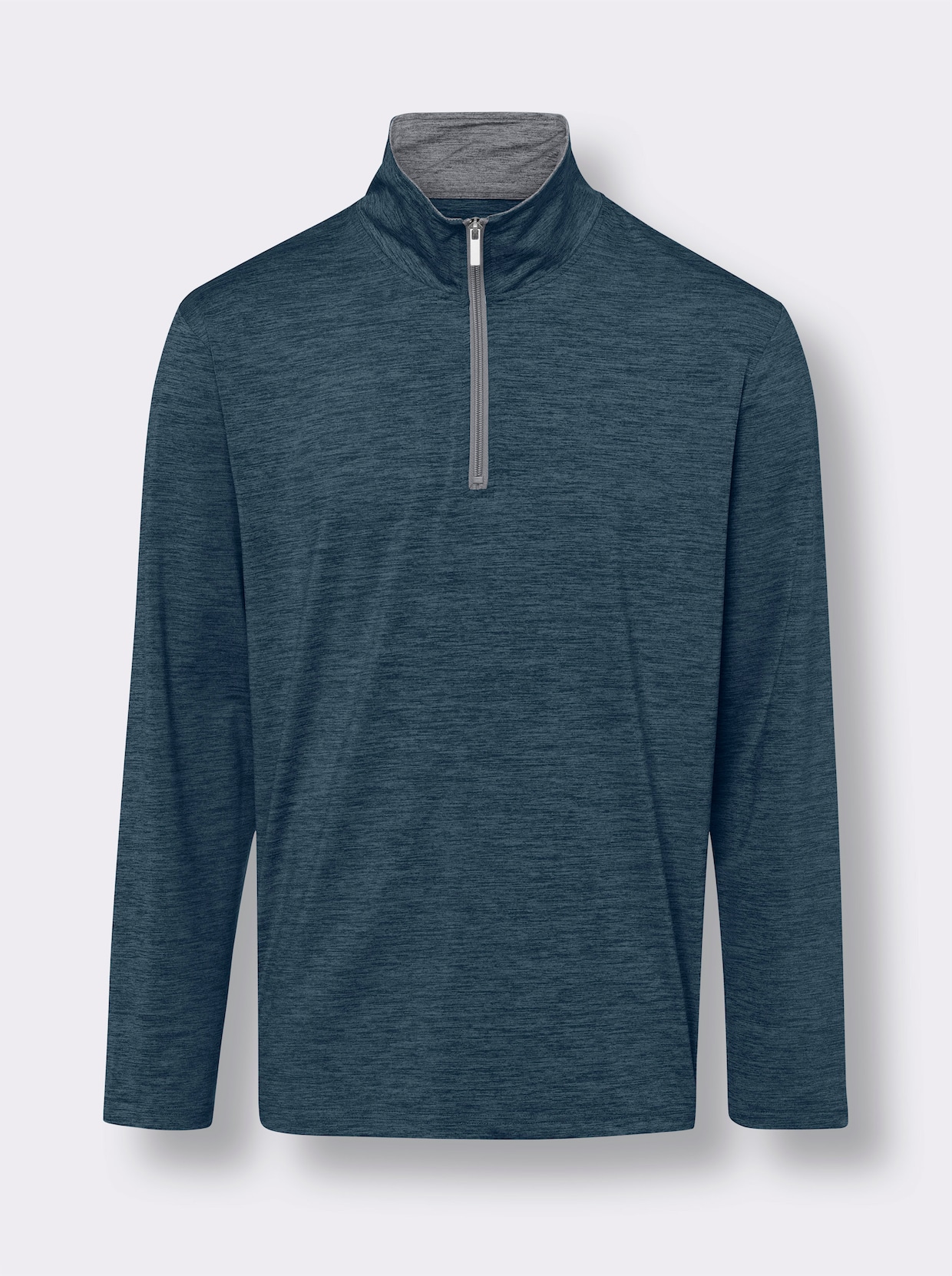 Shirt met lange mouwen - topaas gemêleerd
