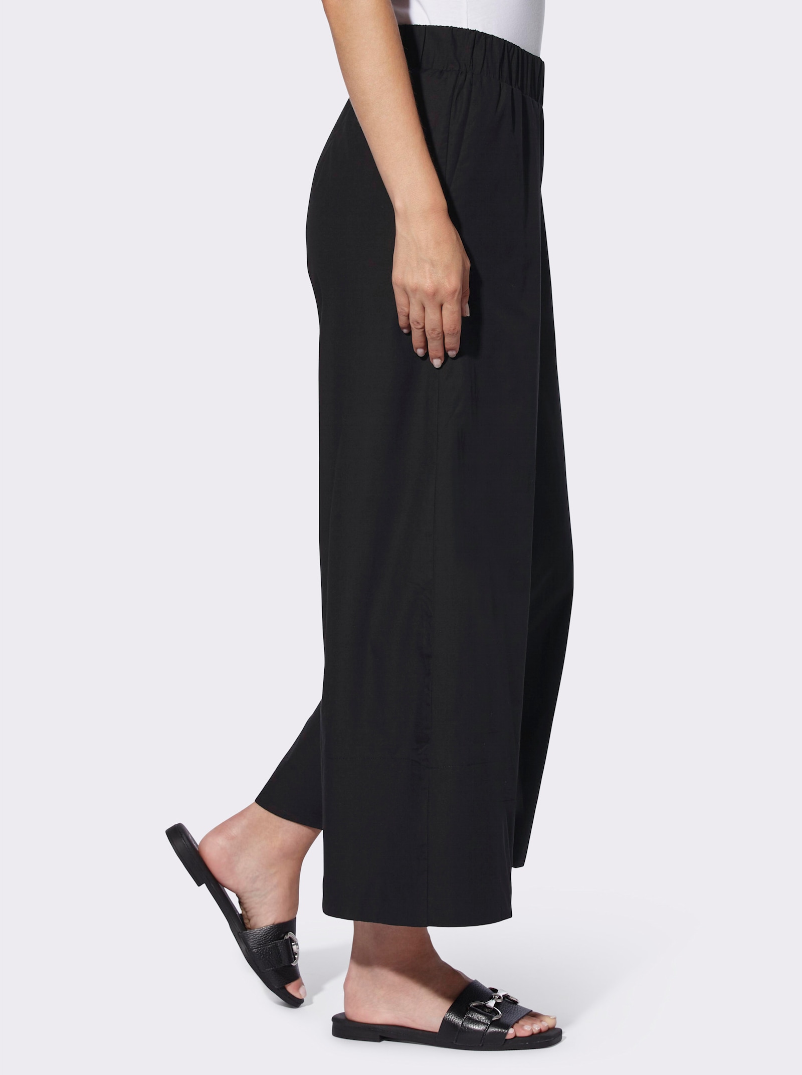 heine Culotte met comfortband rondom - zwart