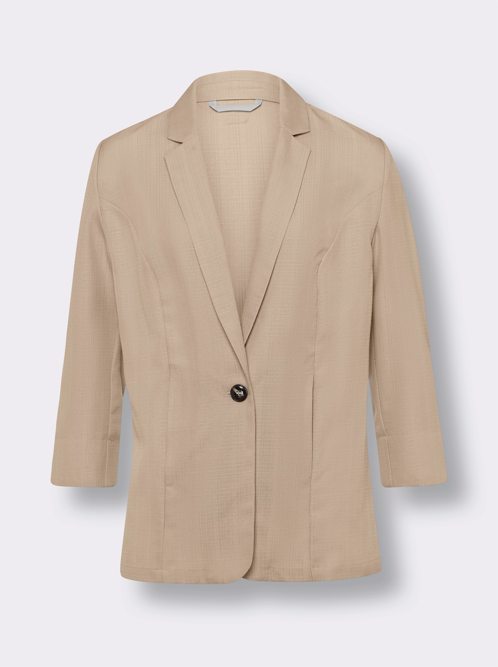 Blazer in linnenlook - beige