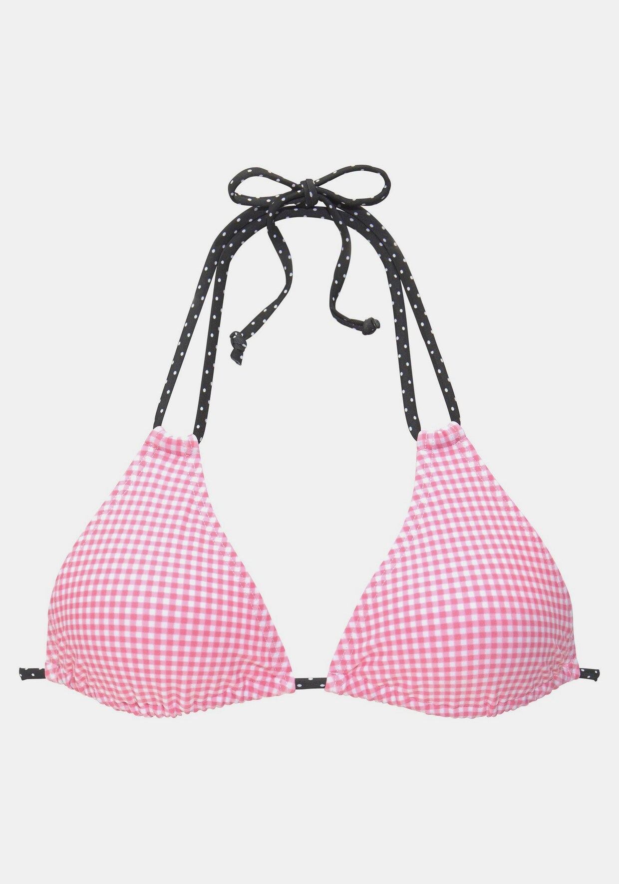 Buffalo Triangel-Bikini-Top - rosa-schwarz