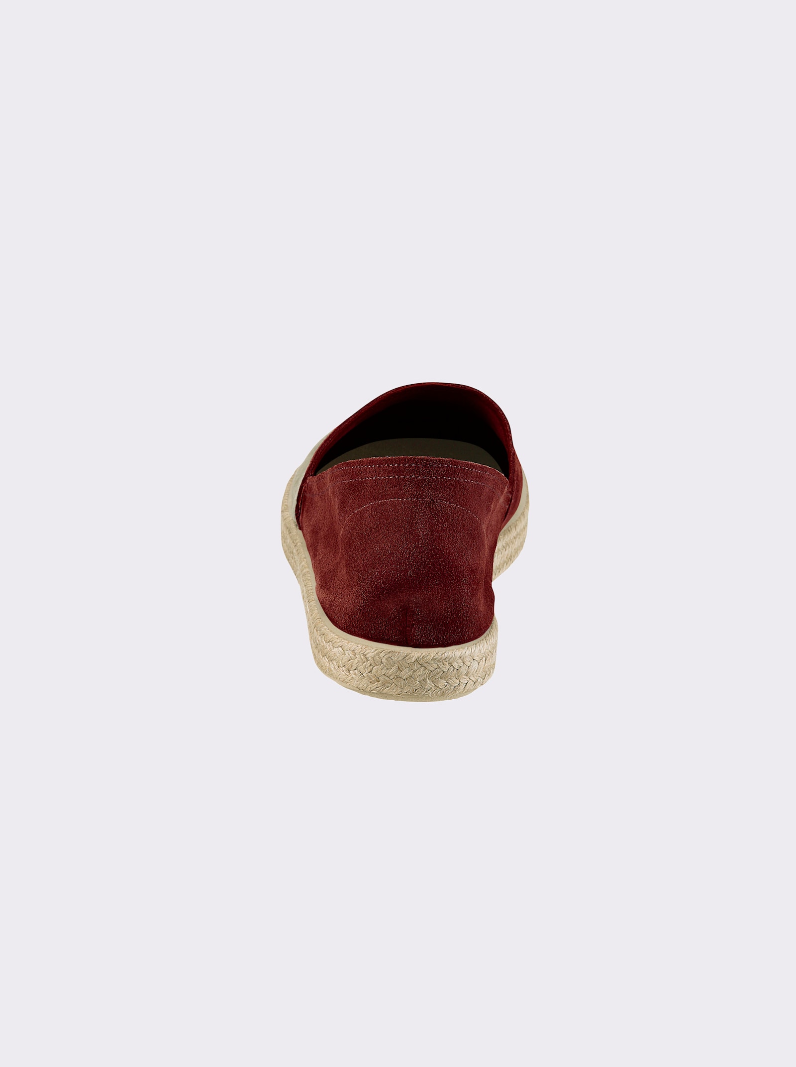 Slipper aus Velours-Leder - rot