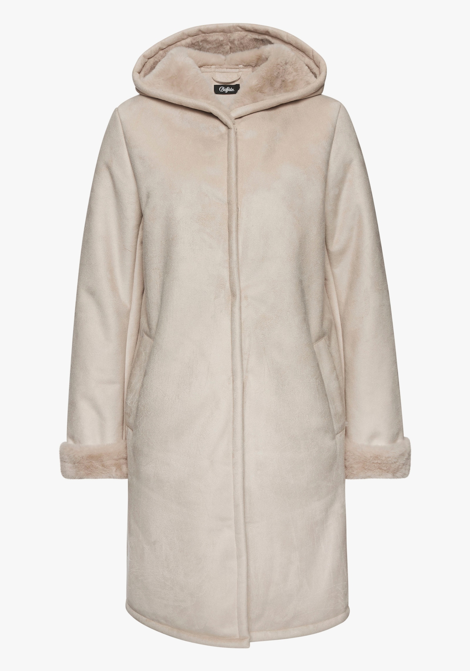 Buffalo Manteau en imitation cuir - beige