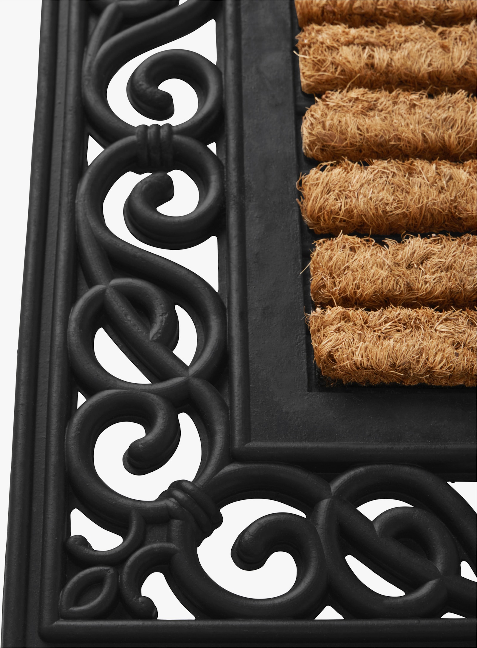 heine home Fußmatte - schwarz-natur