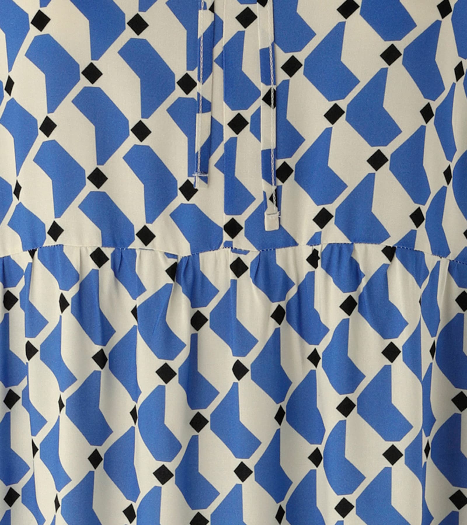 Aniston PLUS Maxikleid - blau-weiß-schwarz