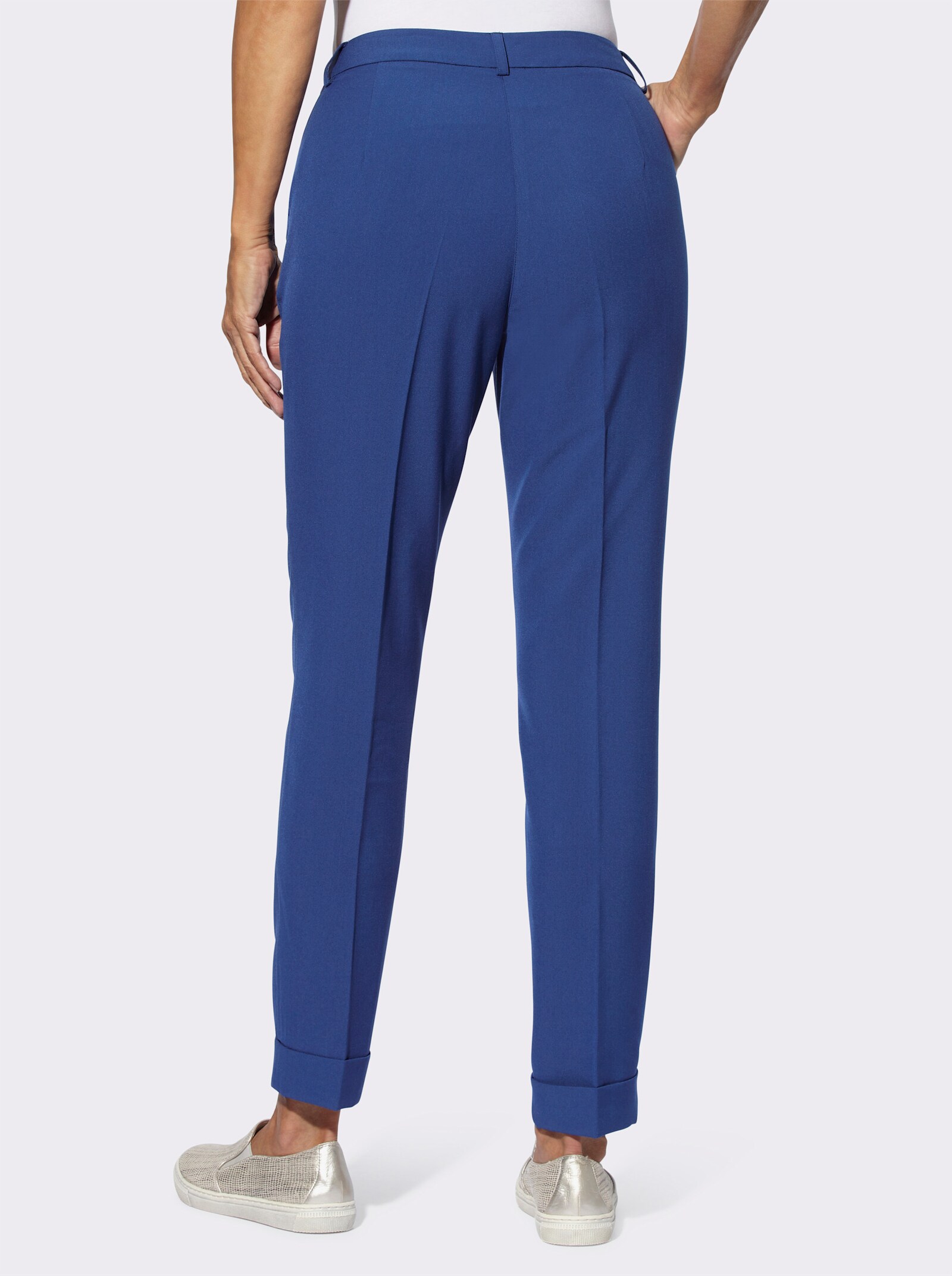 Hose mit fixiertem Aufschlag - royalblau