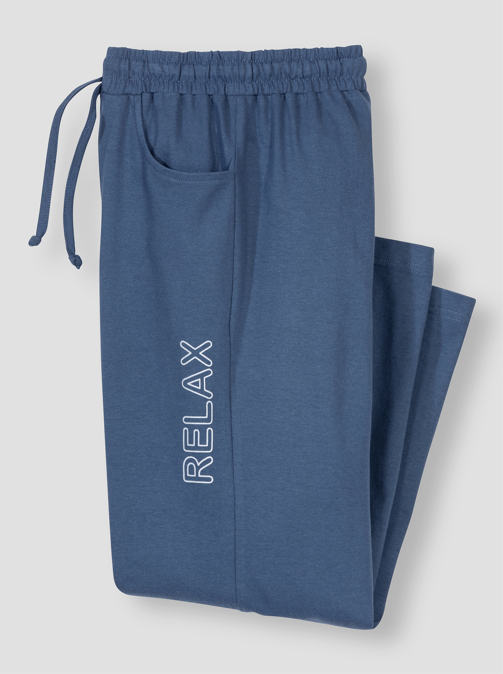 Freizeithose in 7/8-Länge - jeansblau