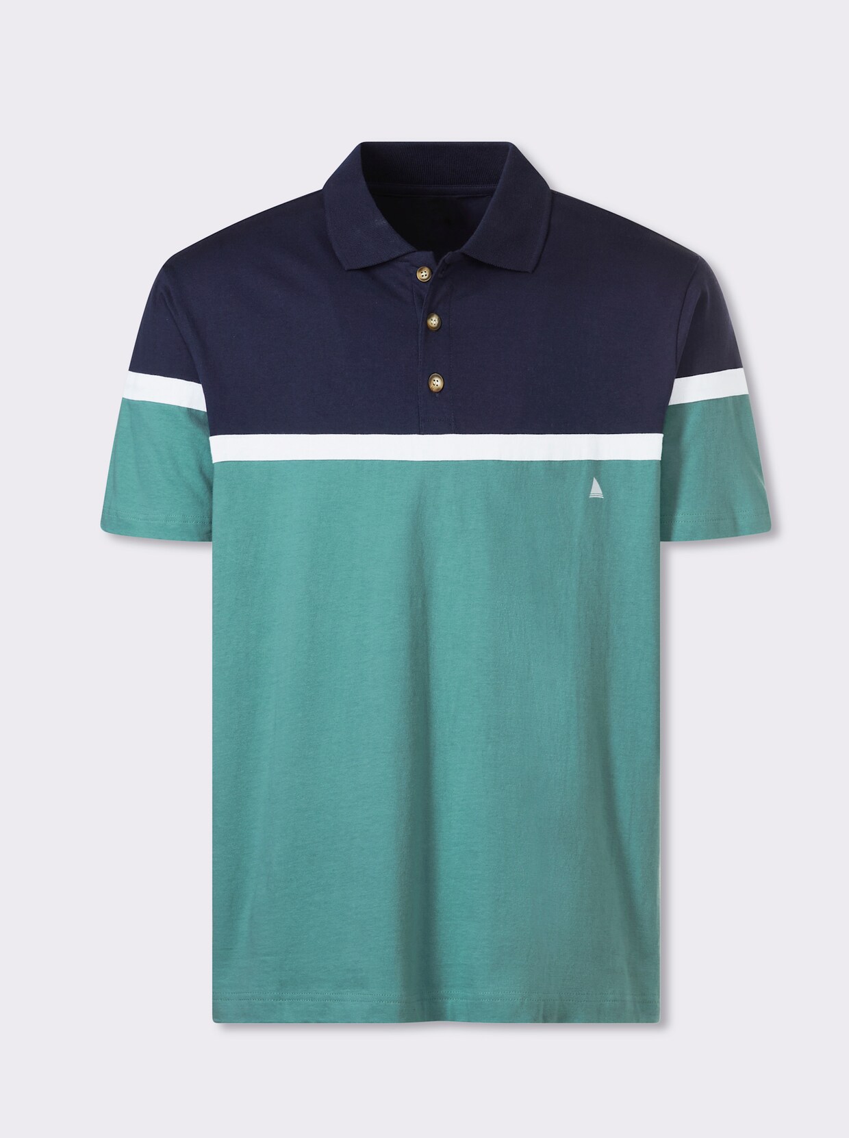Catamaran Kurzarmshirt - marine-salbei