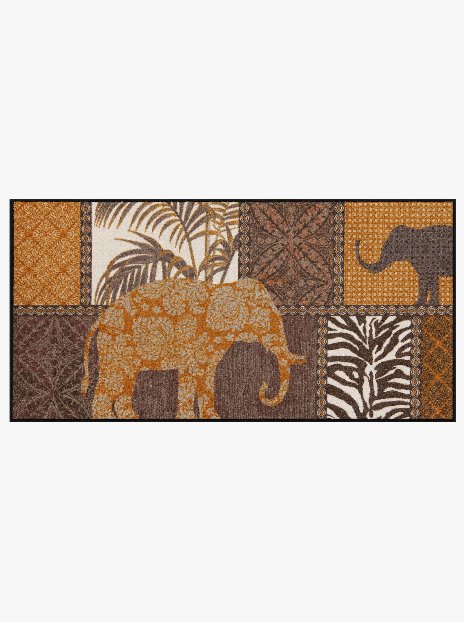 Salonloewe Fußmatte - braun-gemustert