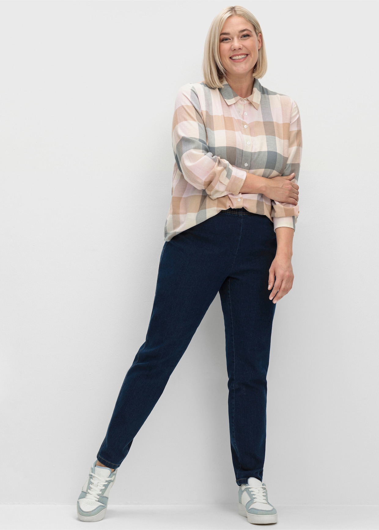 Schlupfjeans schmal geschnitten - dark blue