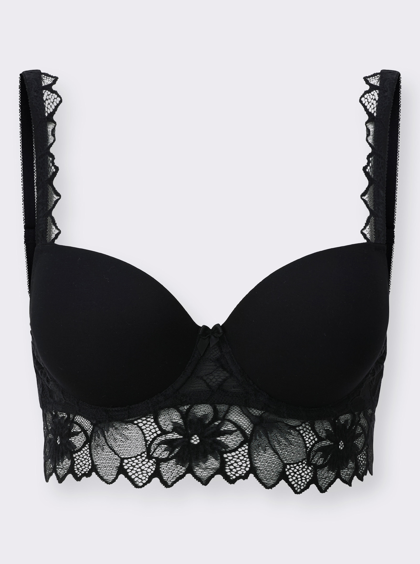 Beha met cups en beugel - zwart