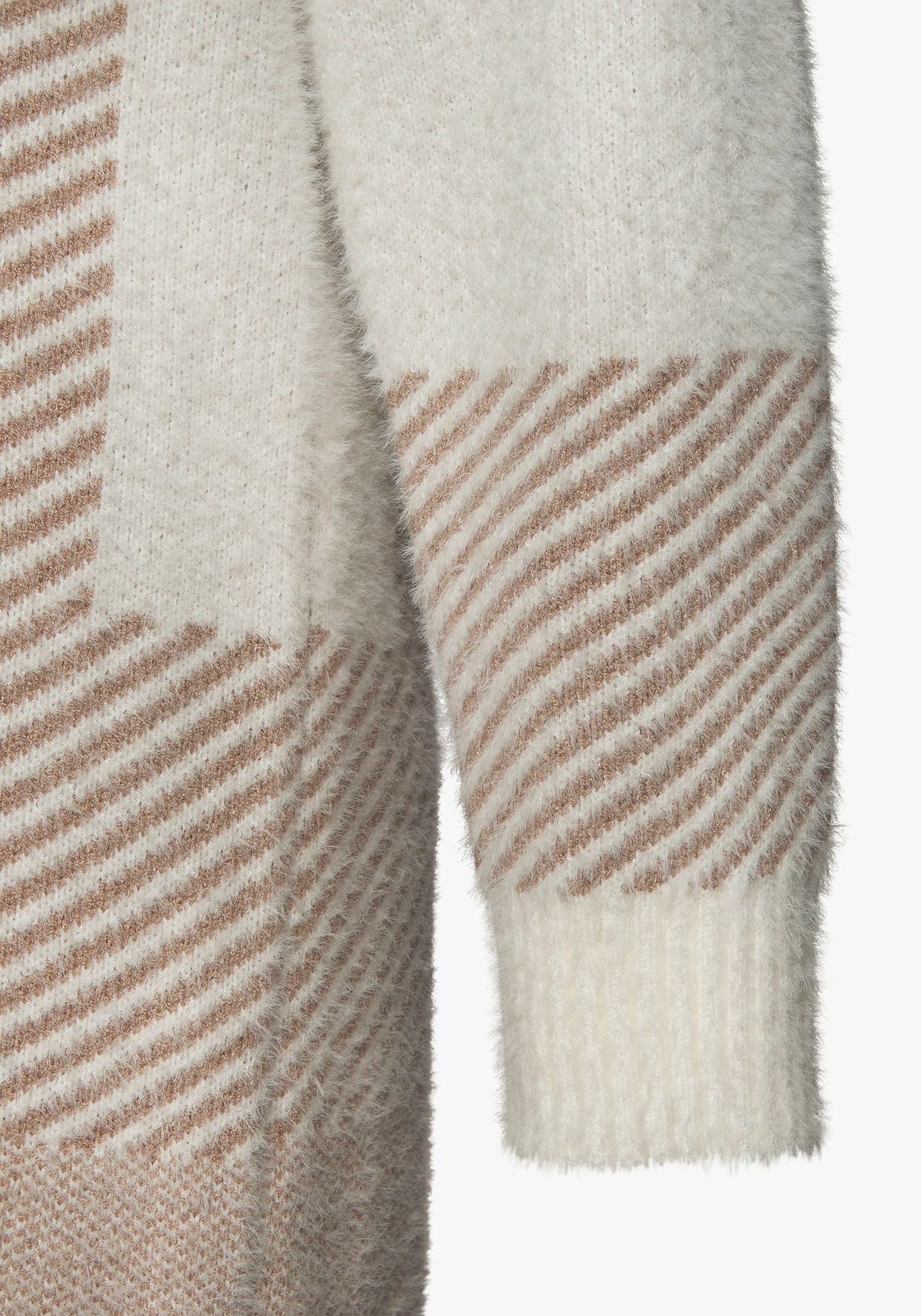 LASCANA Veste longue en tricot - crème-beige