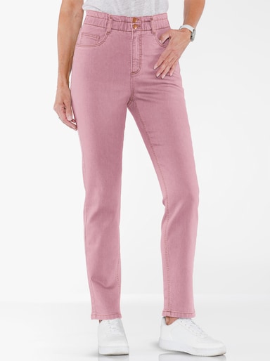 Jeans im Paperbag-Schnitt - hortensie