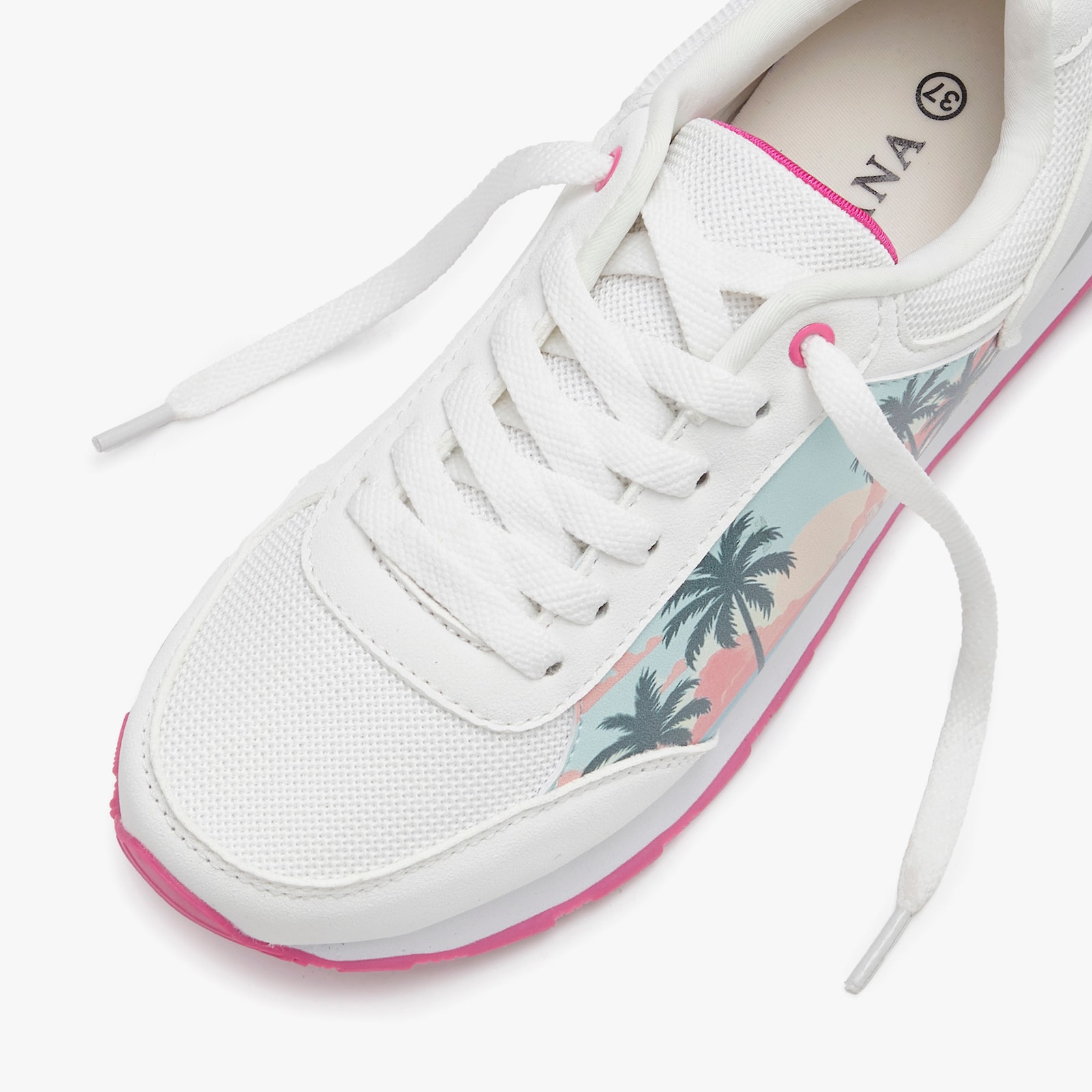 LASCANA Sneaker - weiß/pink miami