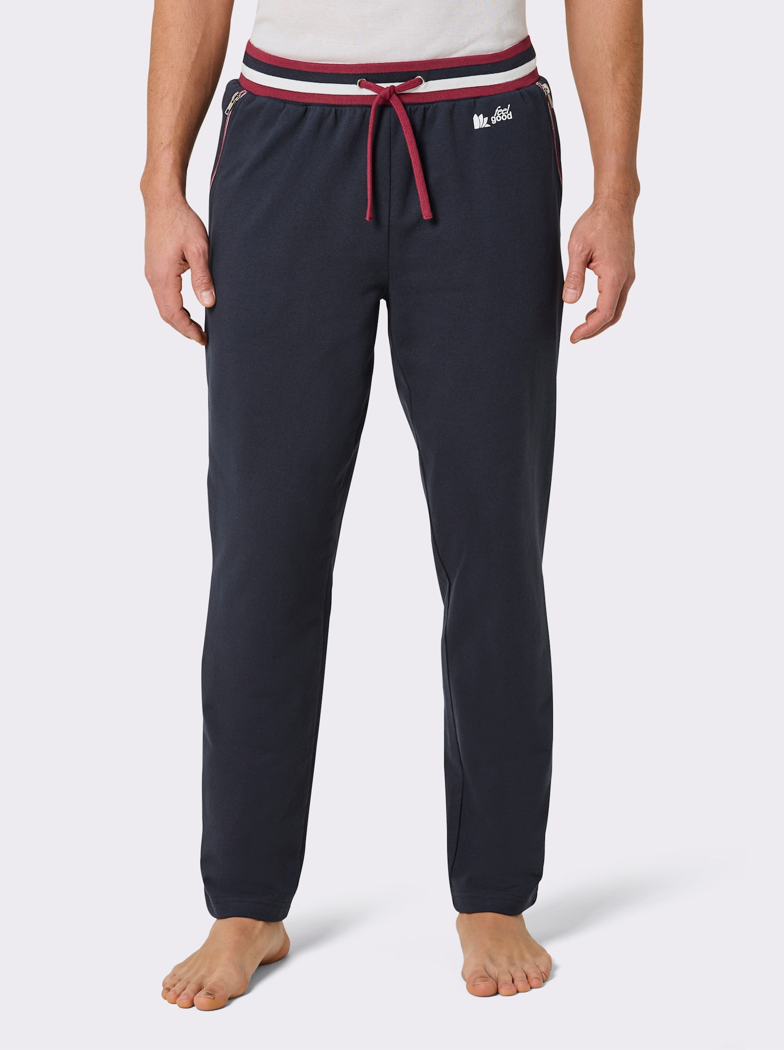 feel good Hose - marine-dunkelrot