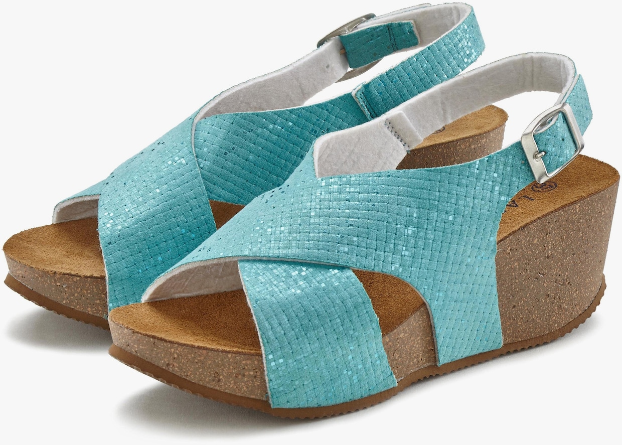 LASCANA sandaaltjes - turquoise