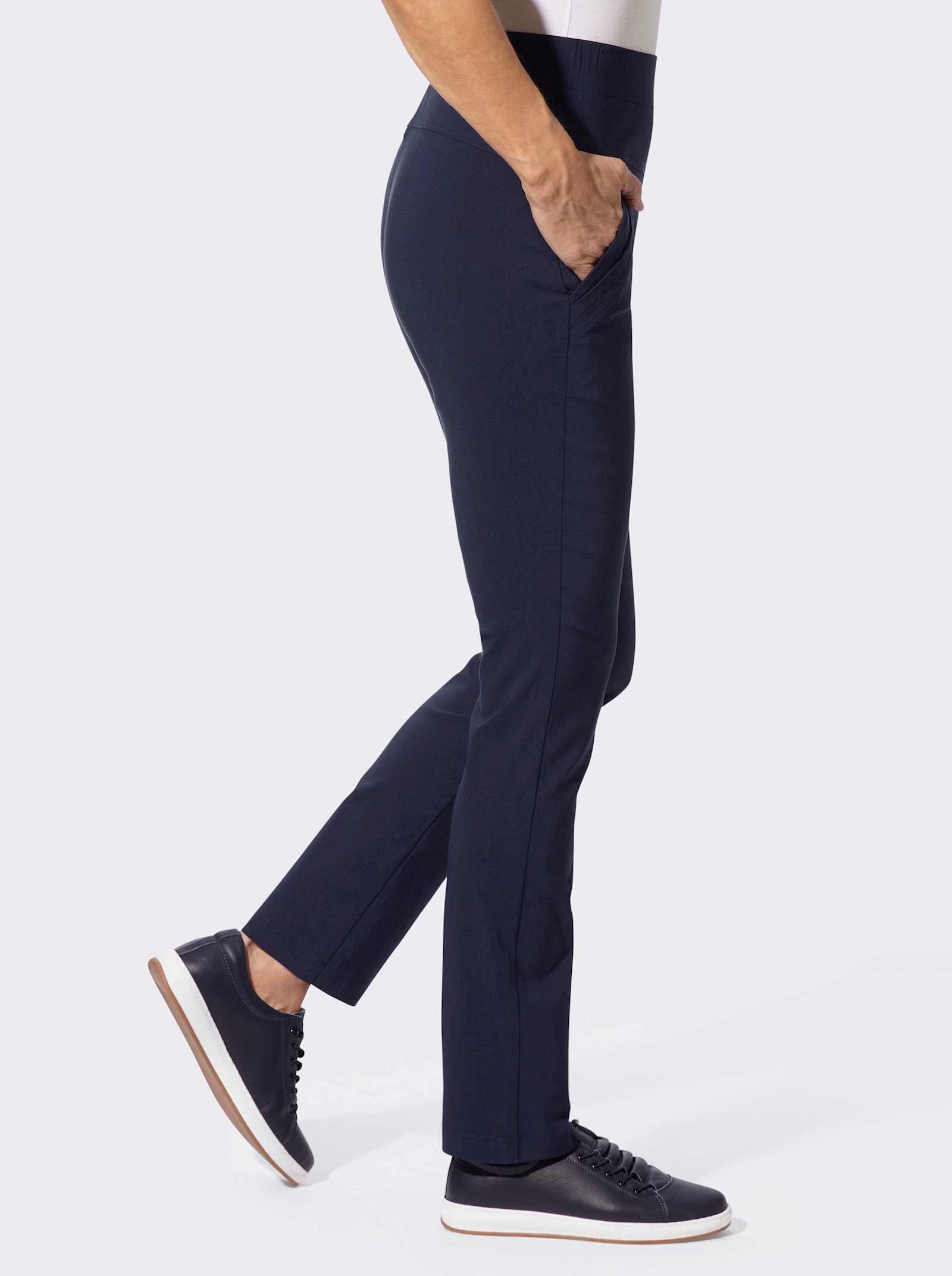 Schlupfhose in Bengalin-Qualität - marine