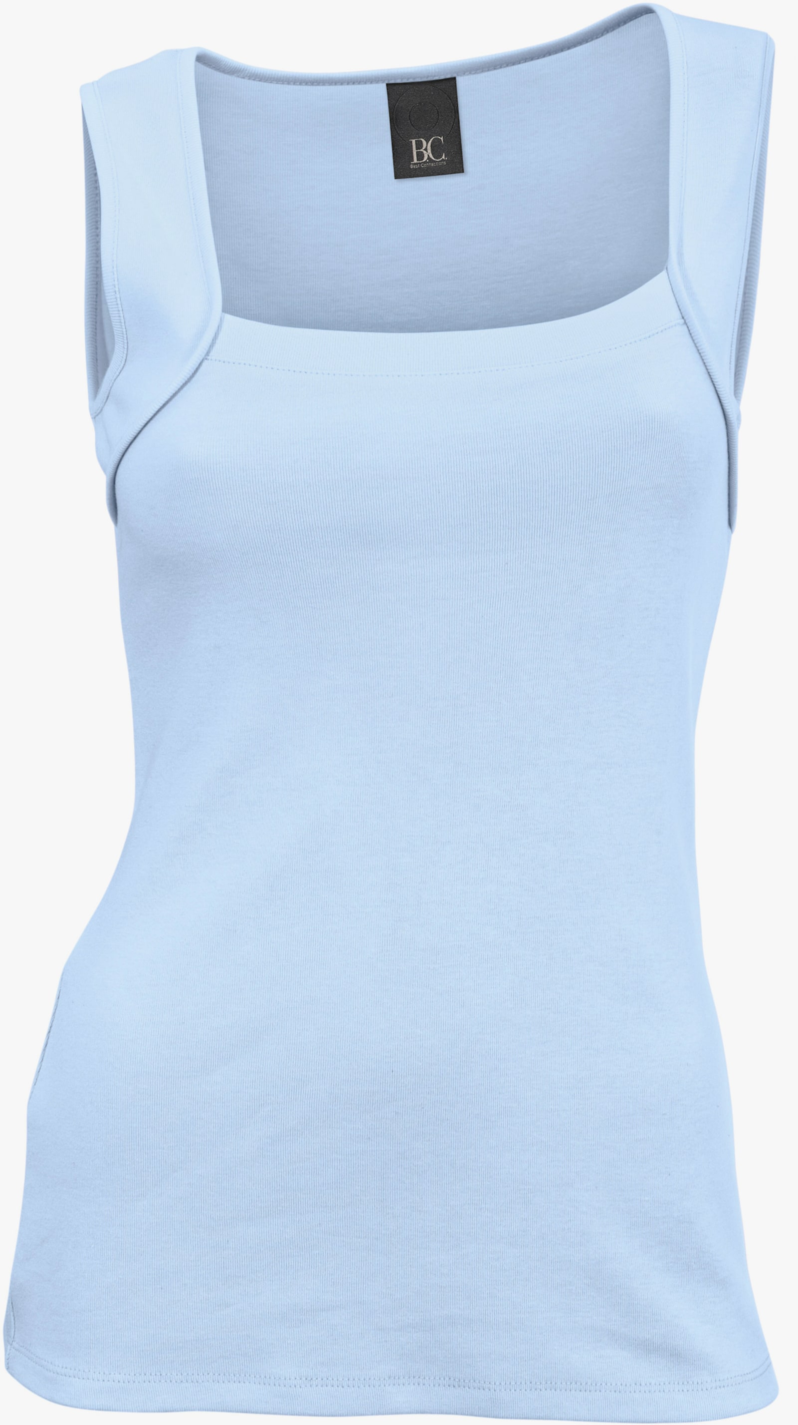 heine Shirttop mit Karree-Ausschnitt - bleu