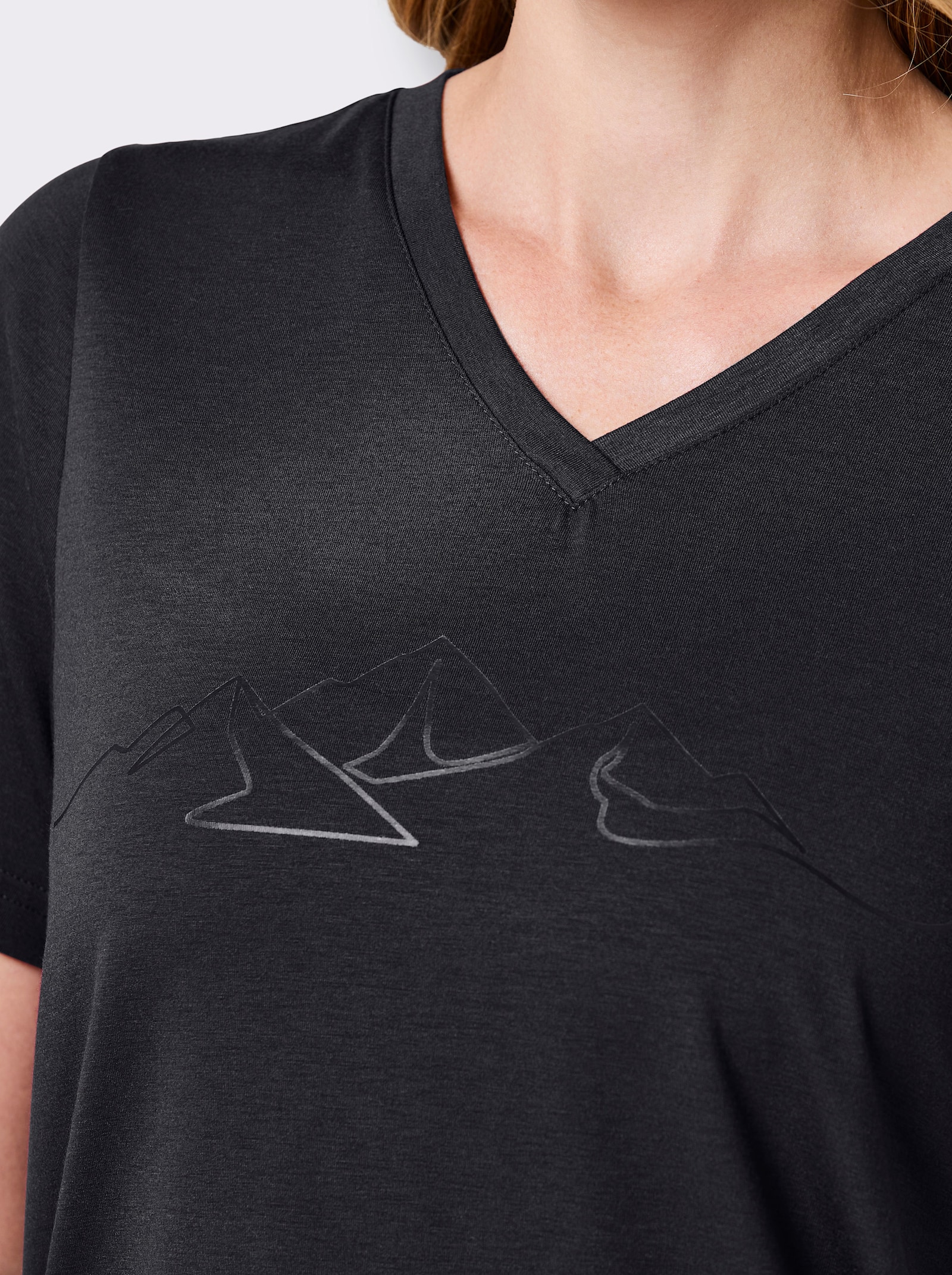 Catamaran Sports Funktionsshirt mit Seitenschlitzen - schwarz