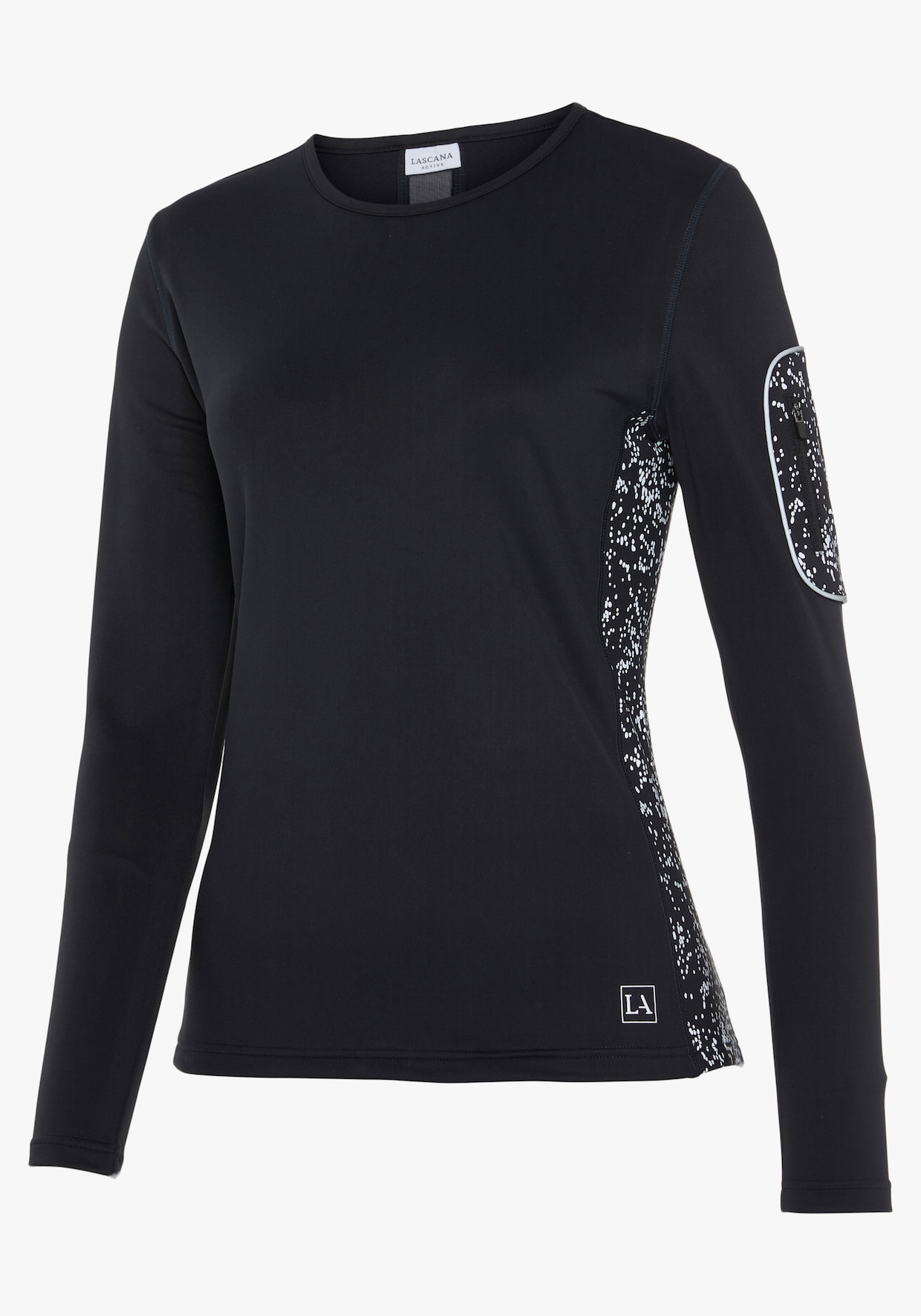 LASCANA ACTIVE Laufshirt - schwarz